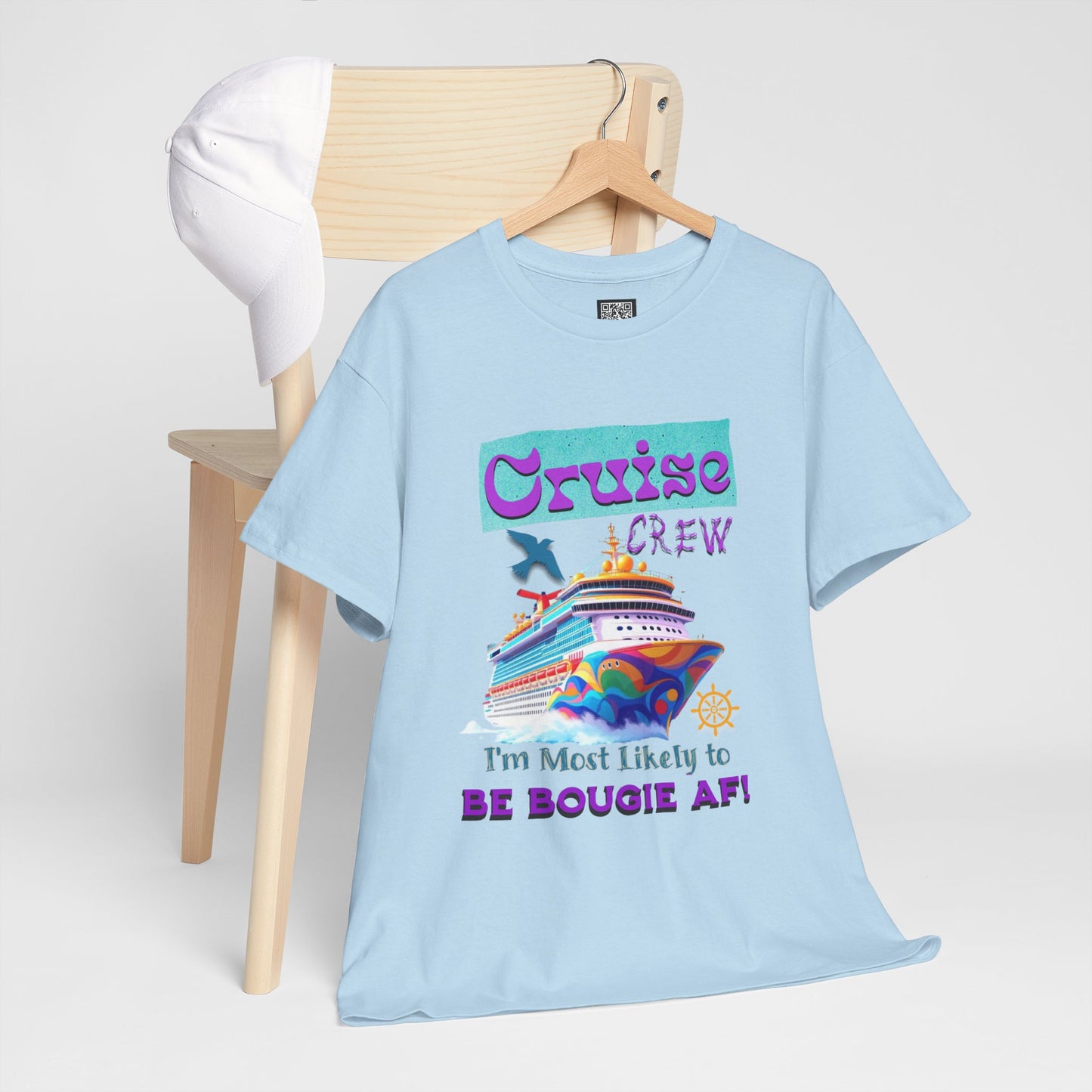 Cruise Crew Tee - I'm Most Likely to Be Bougie AF, Travel Shirt, Vacation Apparel, Cruise Outfits, Summer Fun Clothing for the Bougie Crew