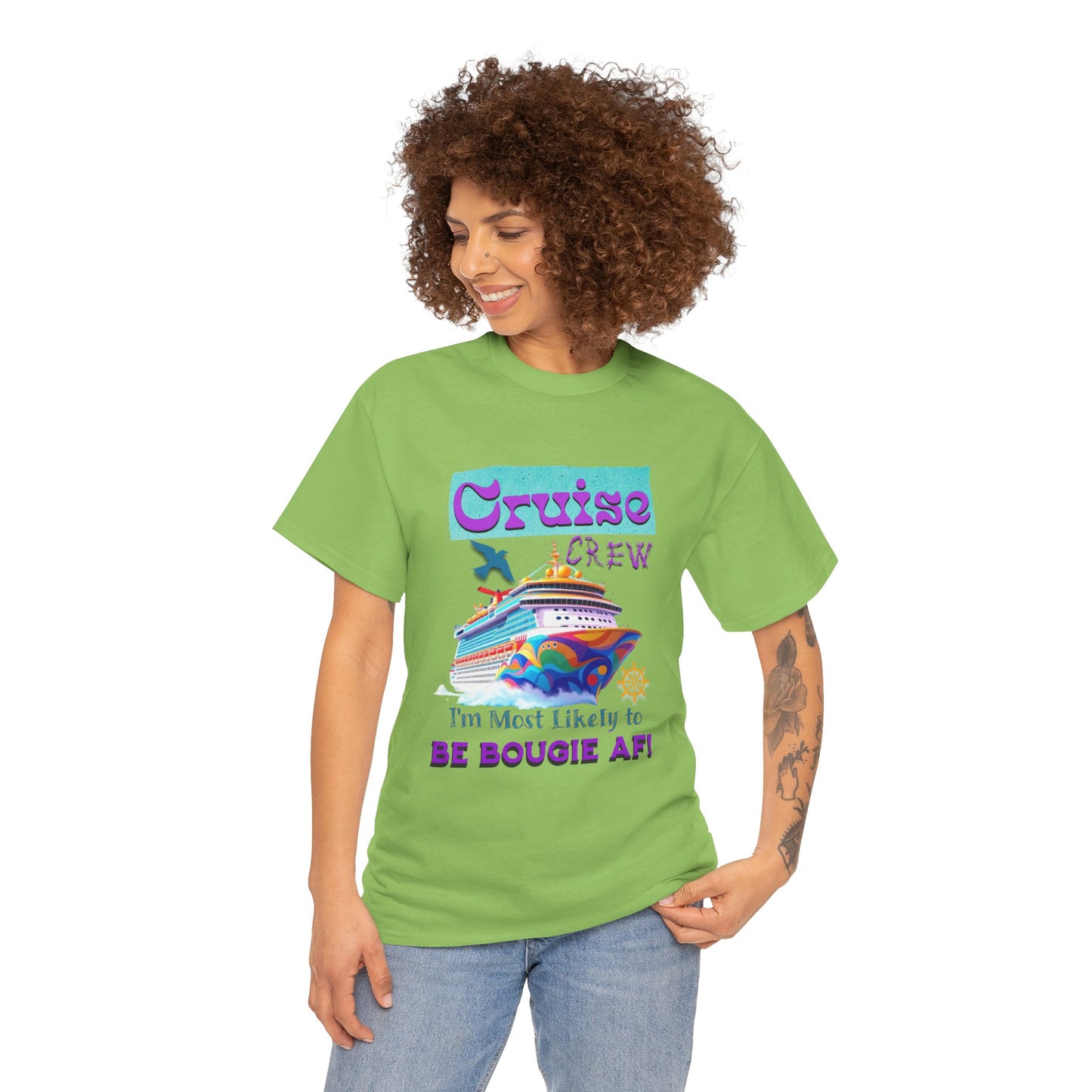 Cruise Crew Tee - I'm Most Likely to Be Bougie AF, Travel Shirt, Vacation Apparel, Cruise Outfits, Summer Fun Clothing for the Bougie Crew
