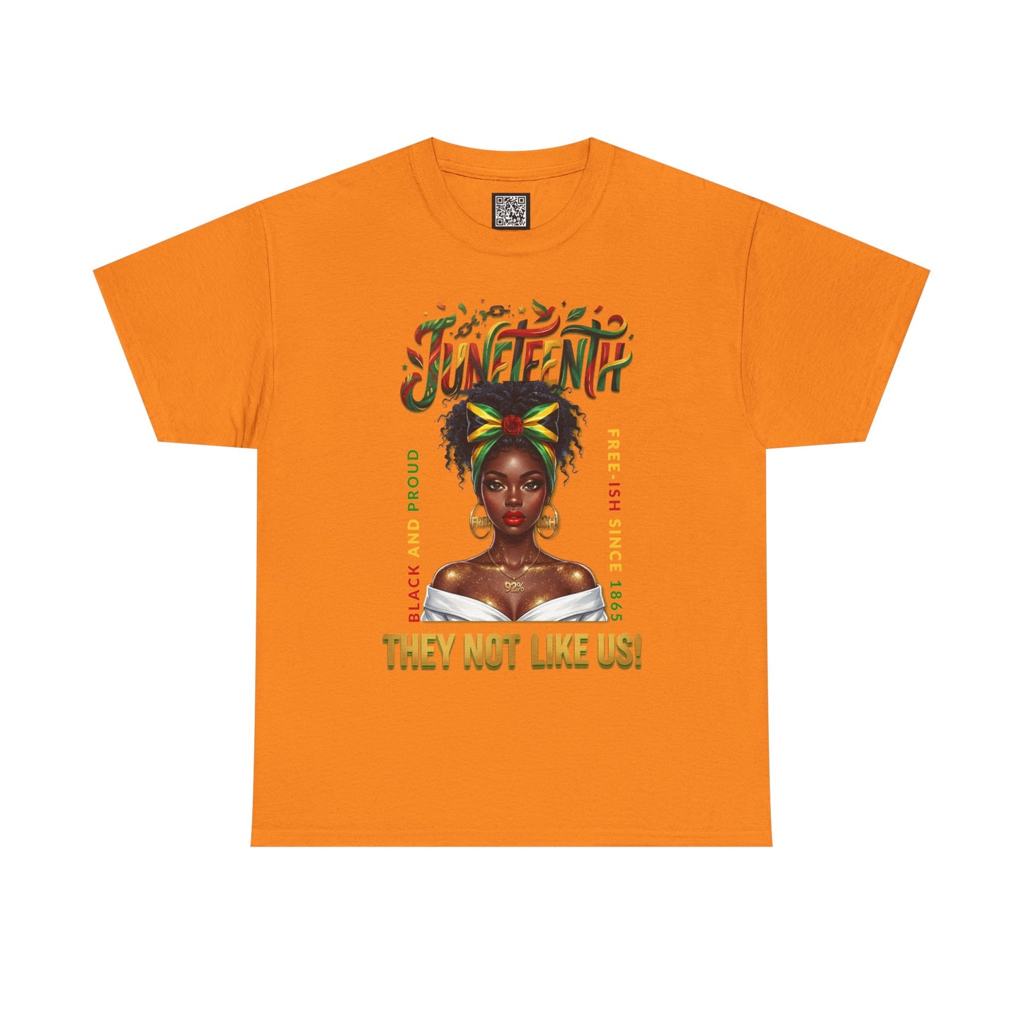 Juneteenth Black and Proud Tee — "They Not Like Us" Black Pride Shirt