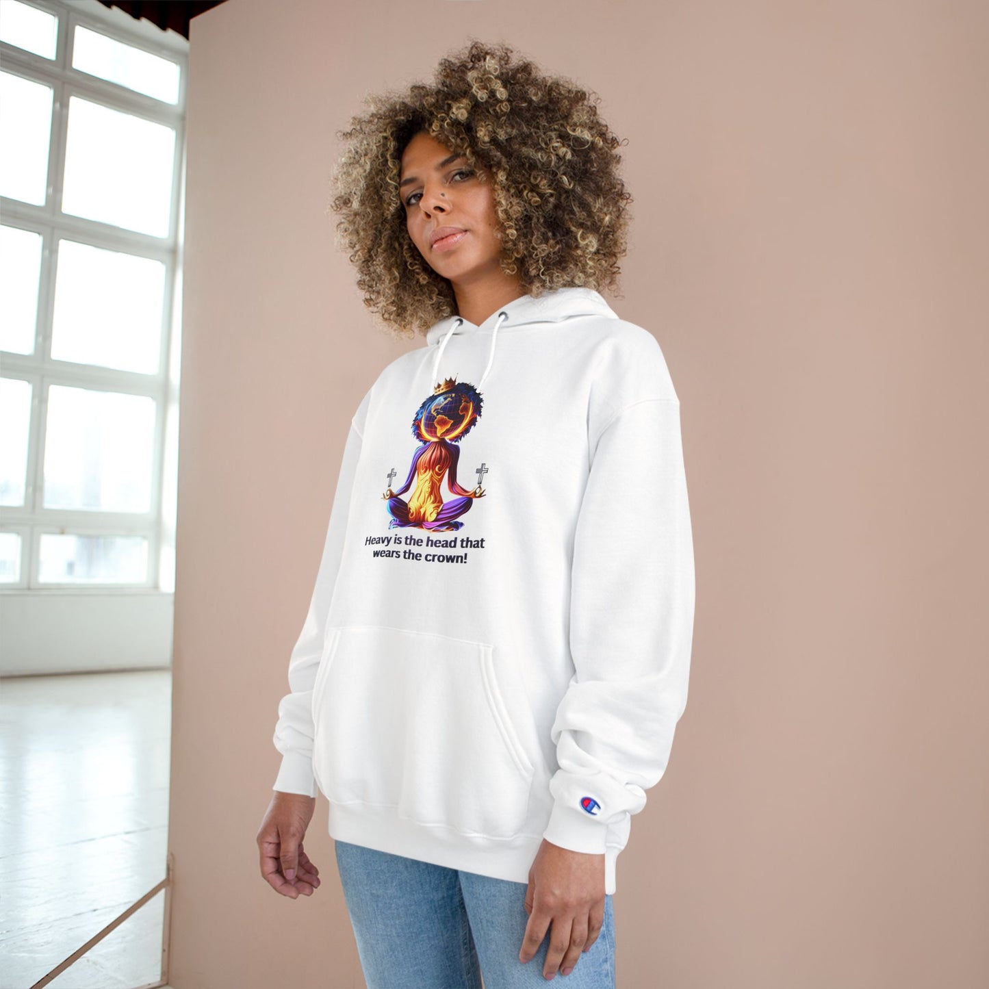 "Heavy is the Head" Champion Hoodie for Women, Inspirational Hoodie for Women, Women Empowerment Hoodies for Women