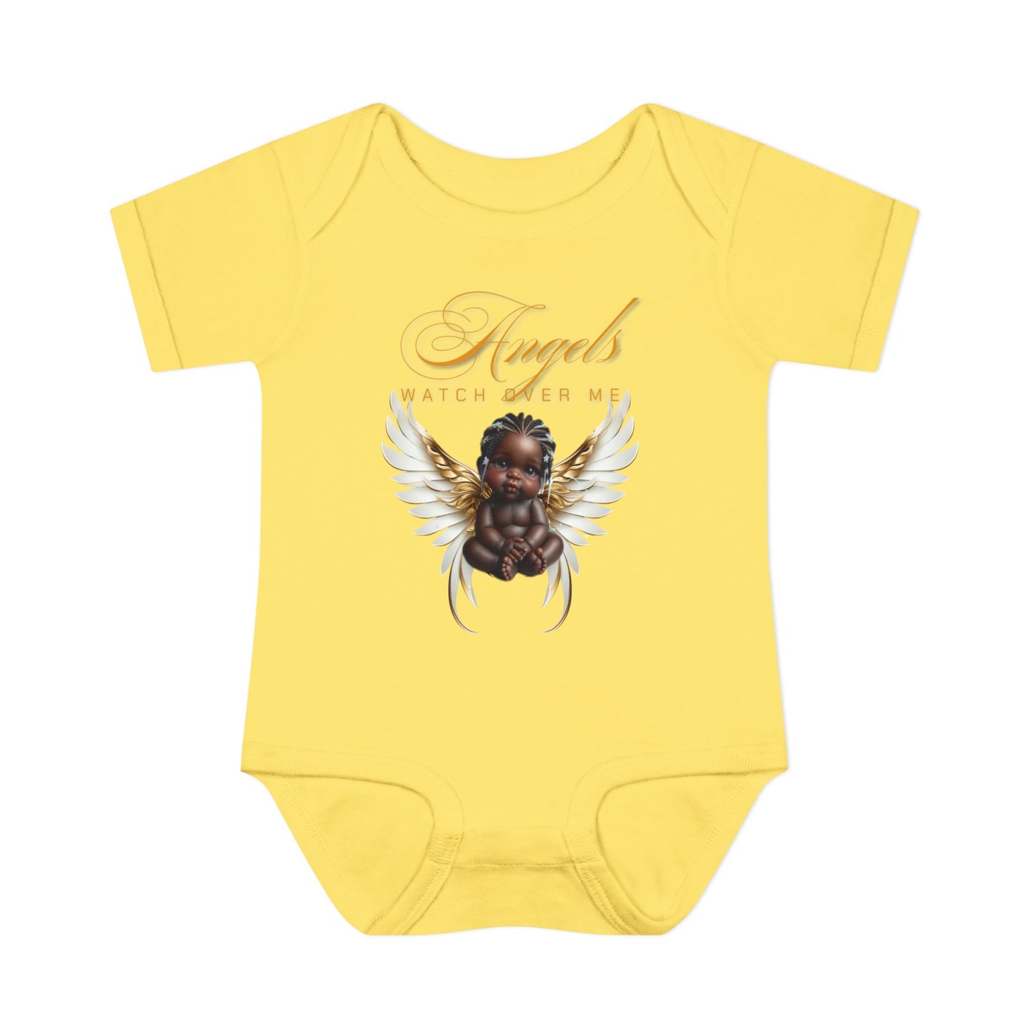 Angel Watch Over Me Infant Bodysuit – Adorable Baby Outfit for Newborns, Divine Guidance Baby Onesies, Religious Baby Onesies