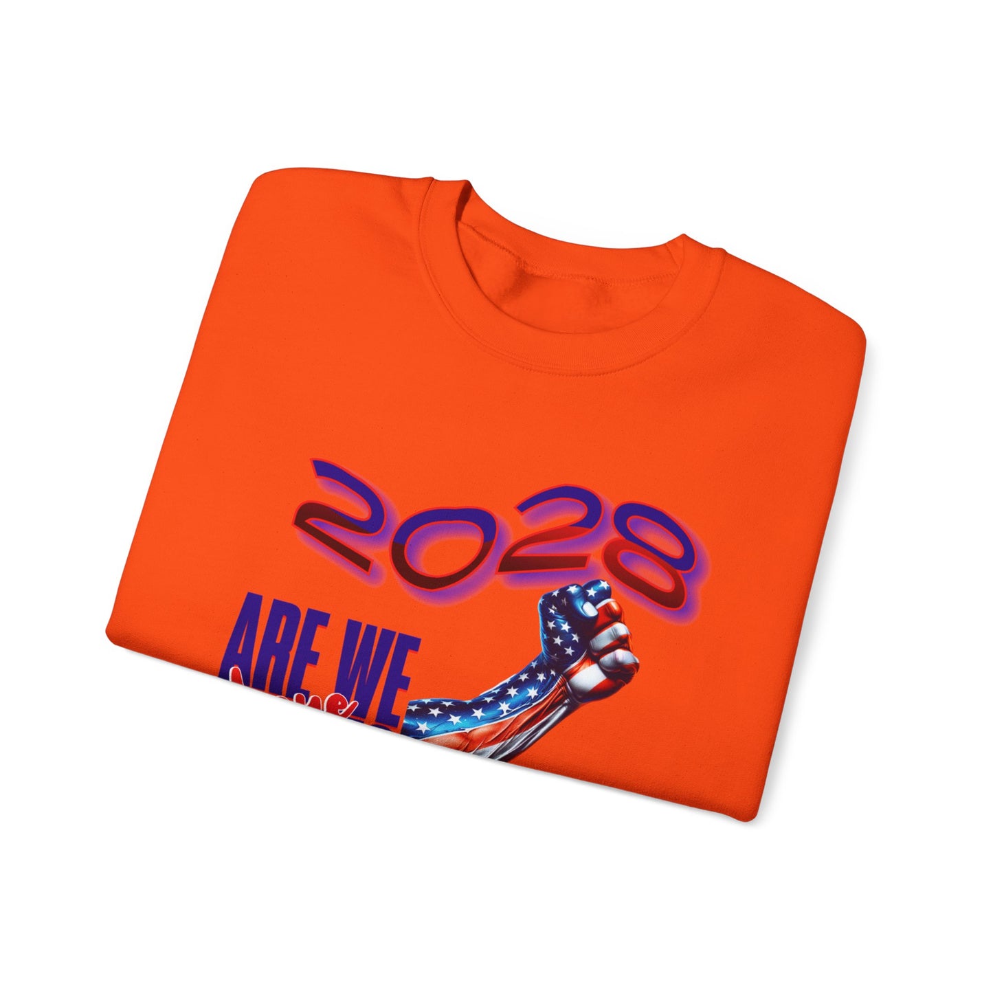 Are We There Yet 2028? - Patriotic Determination Design, American Flag Art, Political Statement Graphic Shirt, Activism and Patriotism Tees