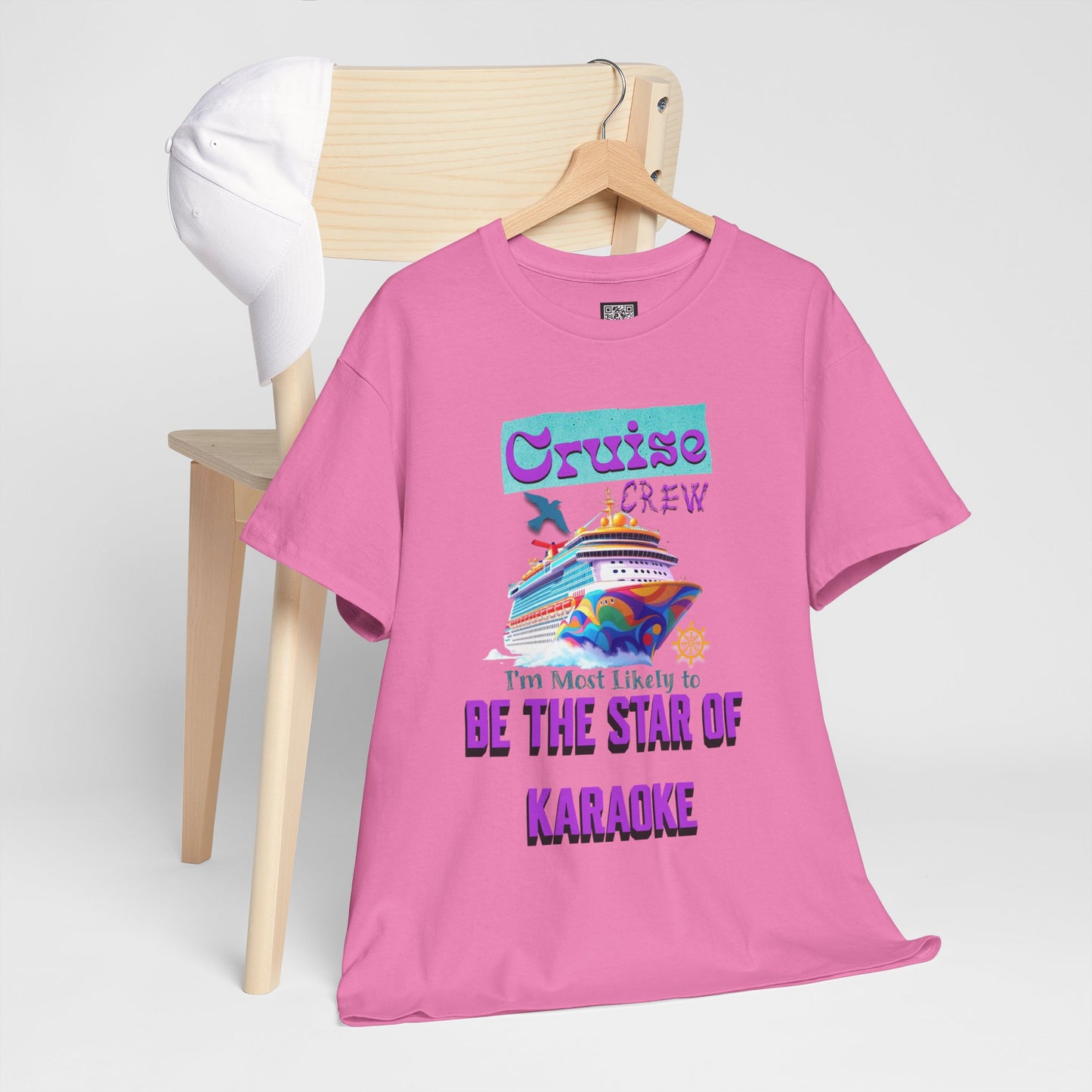 Cruising Karaoke Unisex Tee - Fun Cruise Travel Shirt, Cruise Vacation Outfit, Cruise Summer Party Gear, Gift for Cruise Lovers, Funny Shirt