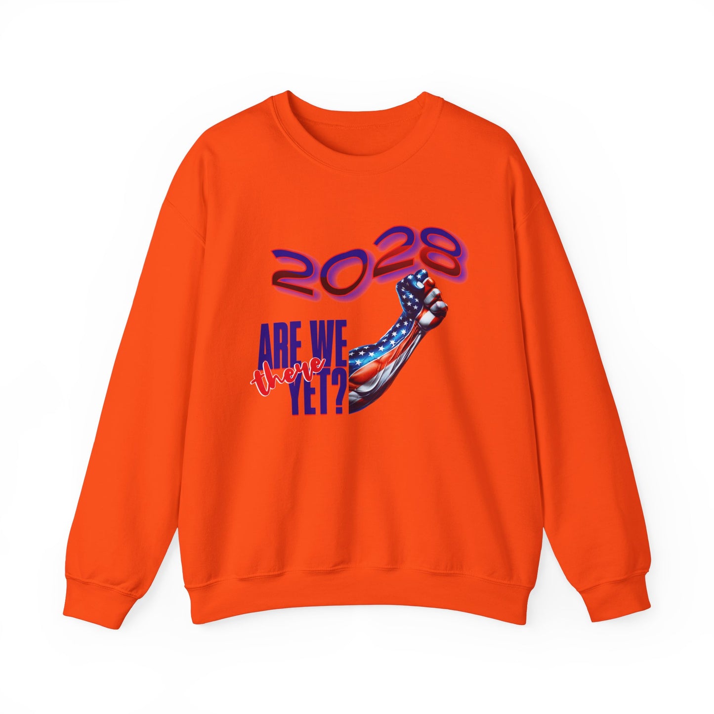 Are We There Yet 2028? - Patriotic Determination Design, American Flag Art, Political Statement Graphic Shirt, Activism and Patriotism Tees
