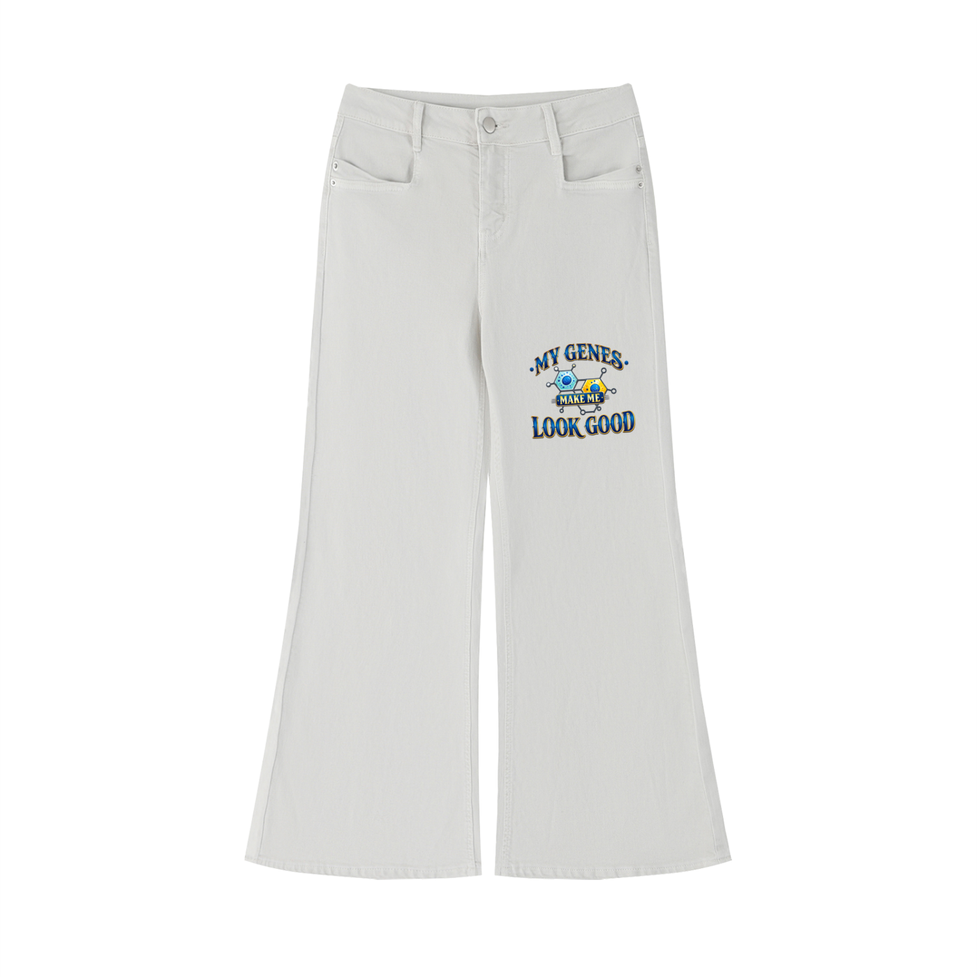 Women's Vintage Wash Flared Leg Jeans
