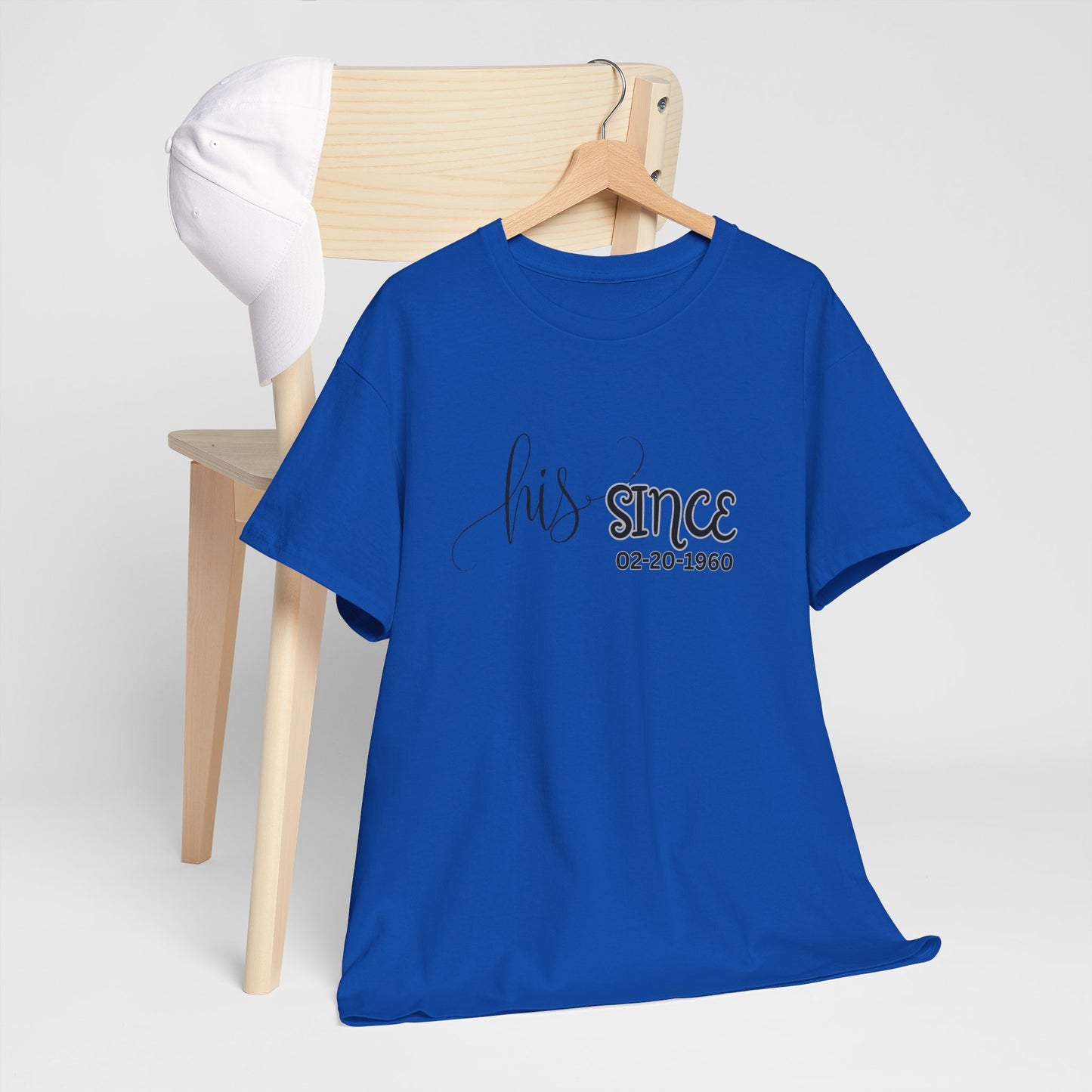 Personalized His and Hers Valentine T-Shirts, Custom Valentine T-Shirts, Unisex Valentine T-Shirts, T-Shirts for Couples, (Hers Solid Separately)