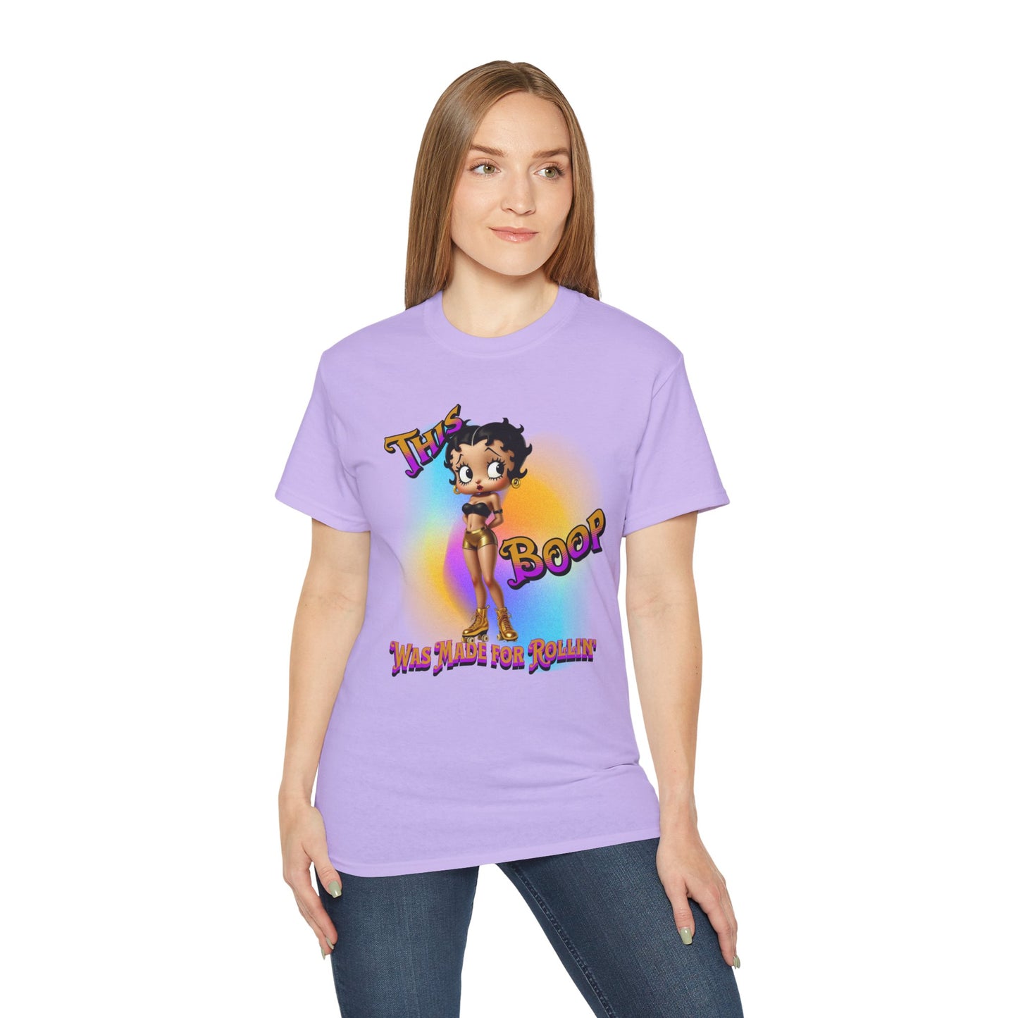 Retro Betty Boop Cartoon Tee, Fun Skater Themed T-Shirt, Vintage Skater Girl Shirt, Casual Wear, Betty Boop Design, Perfect Gift for Skater Fans