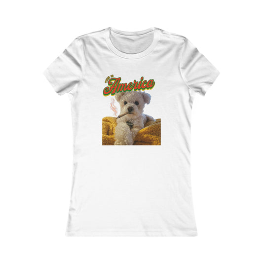 Custom Puppy Graphic Tee — Personalized T‑Shirt for Women