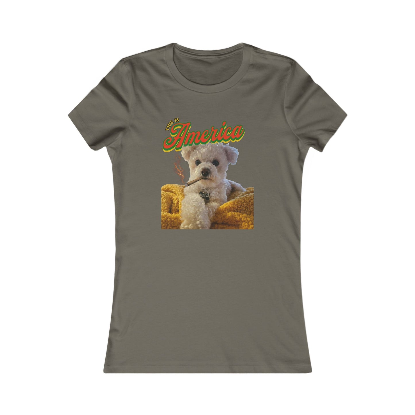 Custom Puppy Graphic Tee — Personalized T‑Shirt for Women