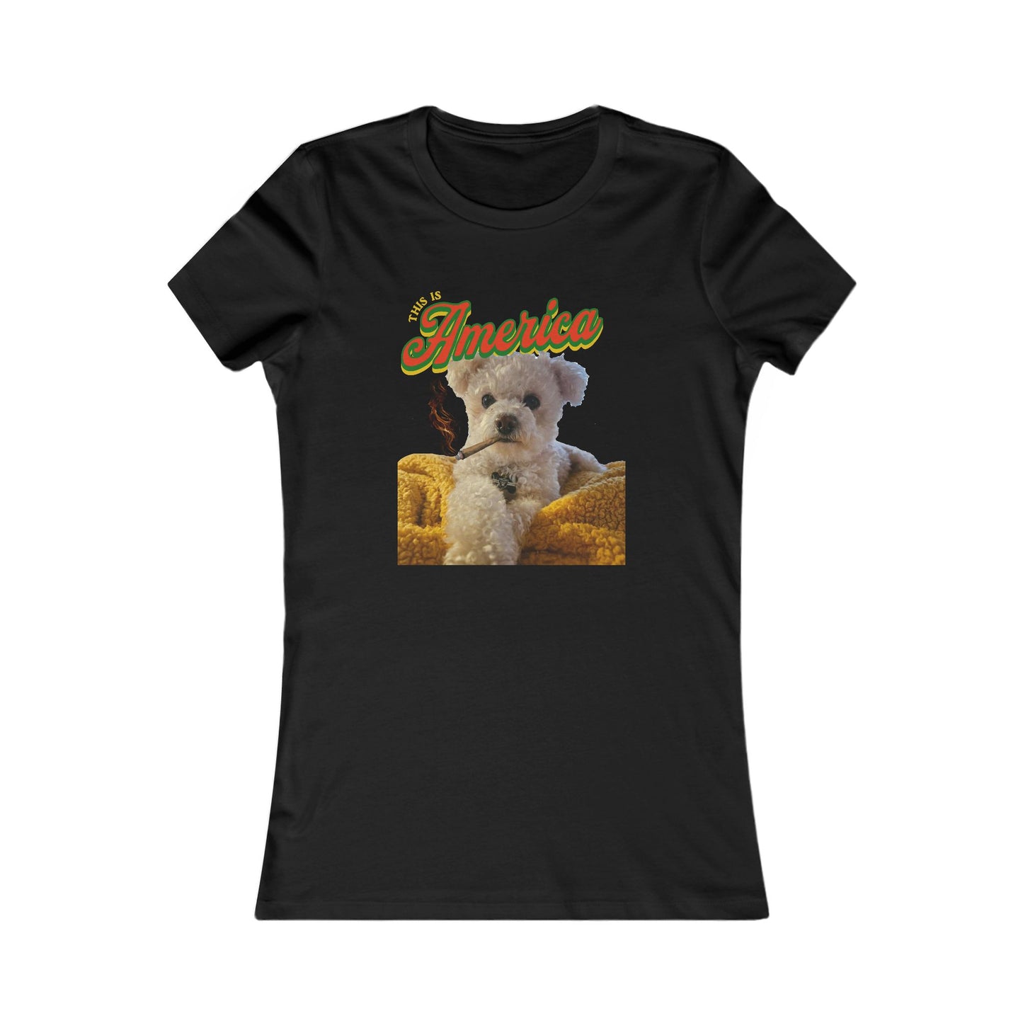 Custom Puppy Graphic Tee — Personalized T‑Shirt for Women