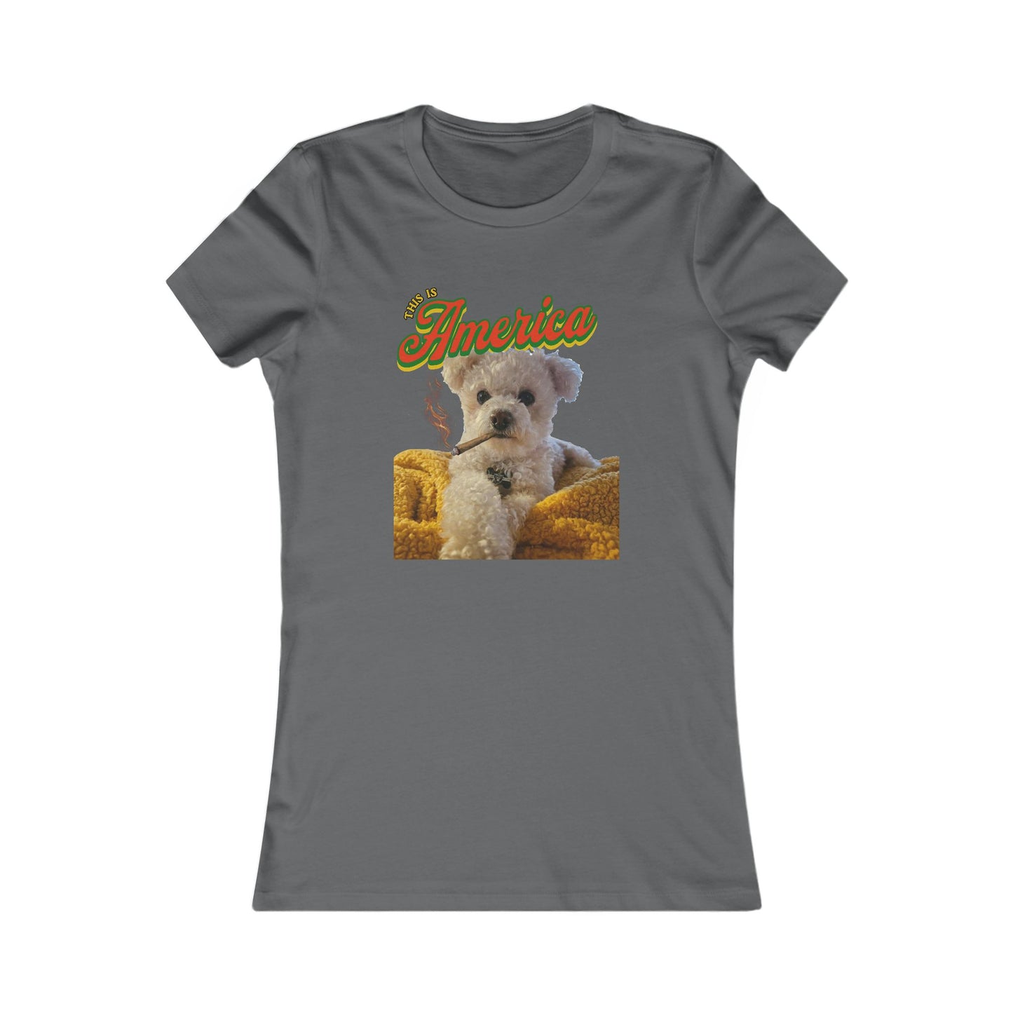Custom Puppy Graphic Tee — Personalized T‑Shirt for Women