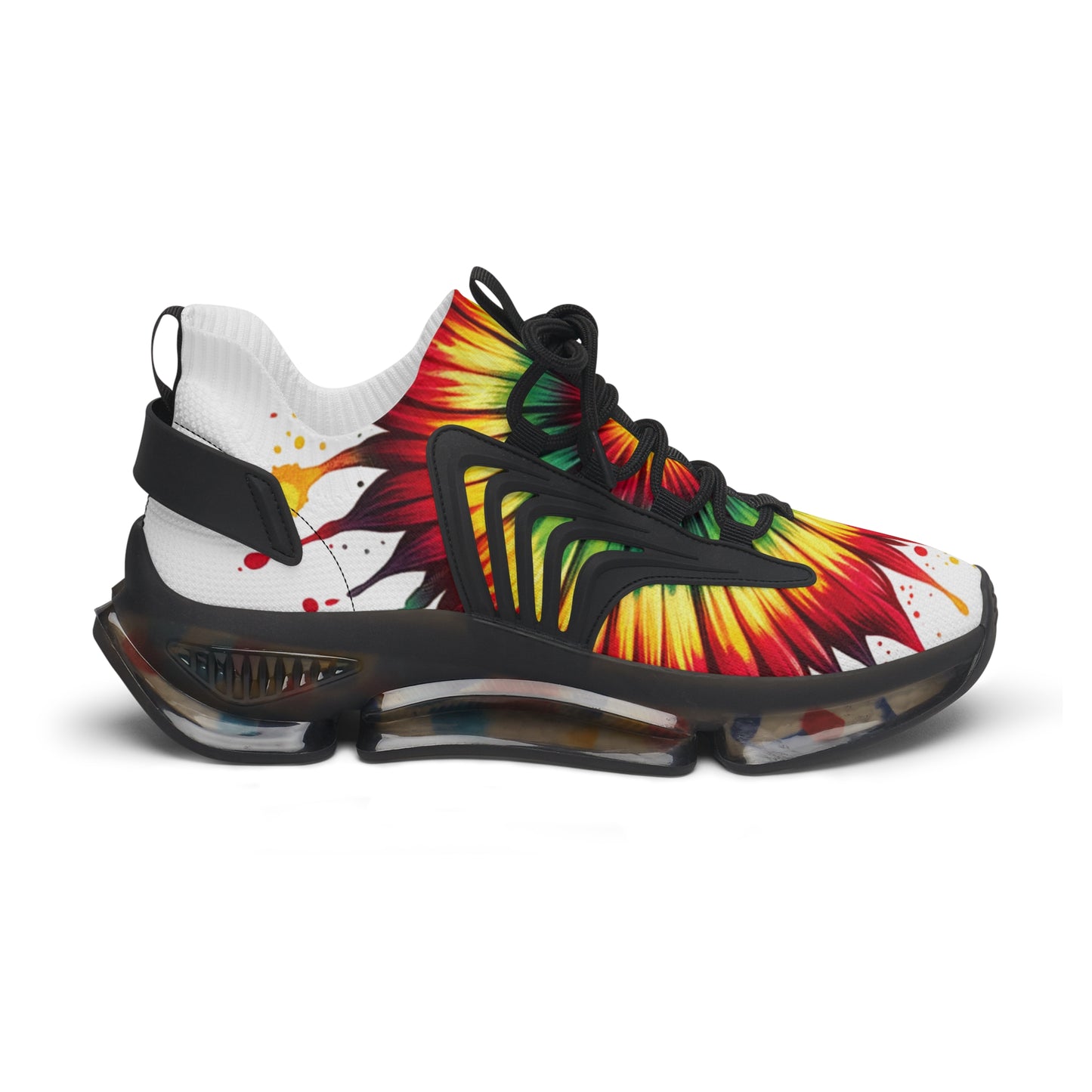 Vibrant Women's Mesh Sneakers, Stylish Athletic Shoes, Trendy Fitness Footwear, Colorful Sports Sneakers, Unique Daily Wear Footwear