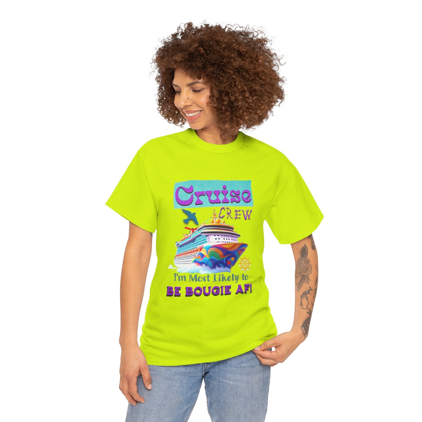 Cruise Crew Tee - I'm Most Likely to Be Bougie AF, Travel Shirt, Vacation Apparel, Cruise Outfits, Summer Fun Clothing for the Bougie Crew