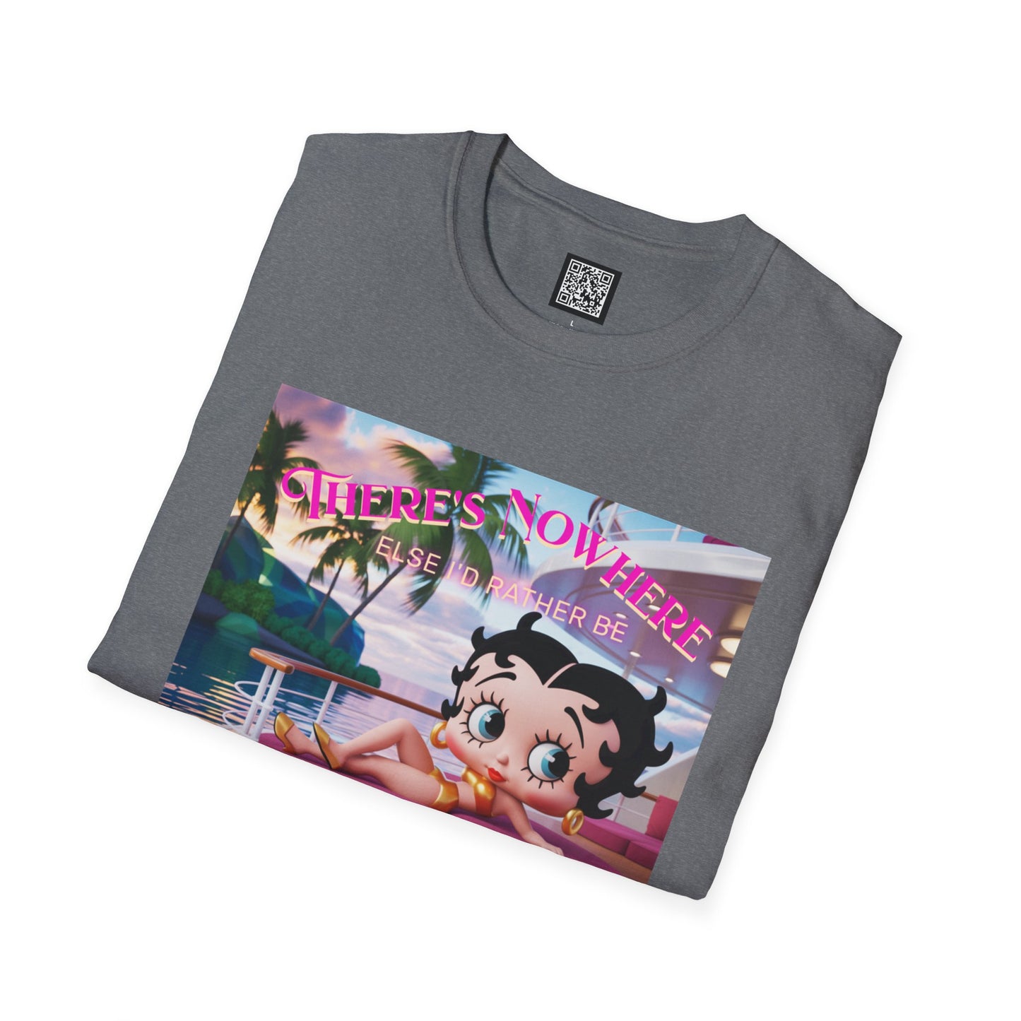 Betty Boop Tropical Unisex T-Shirt, Beach Lover Tee, Summer Vibes Shirt, Retro Cartoon Apparel, Gifts for Her, Fun Vacation Top