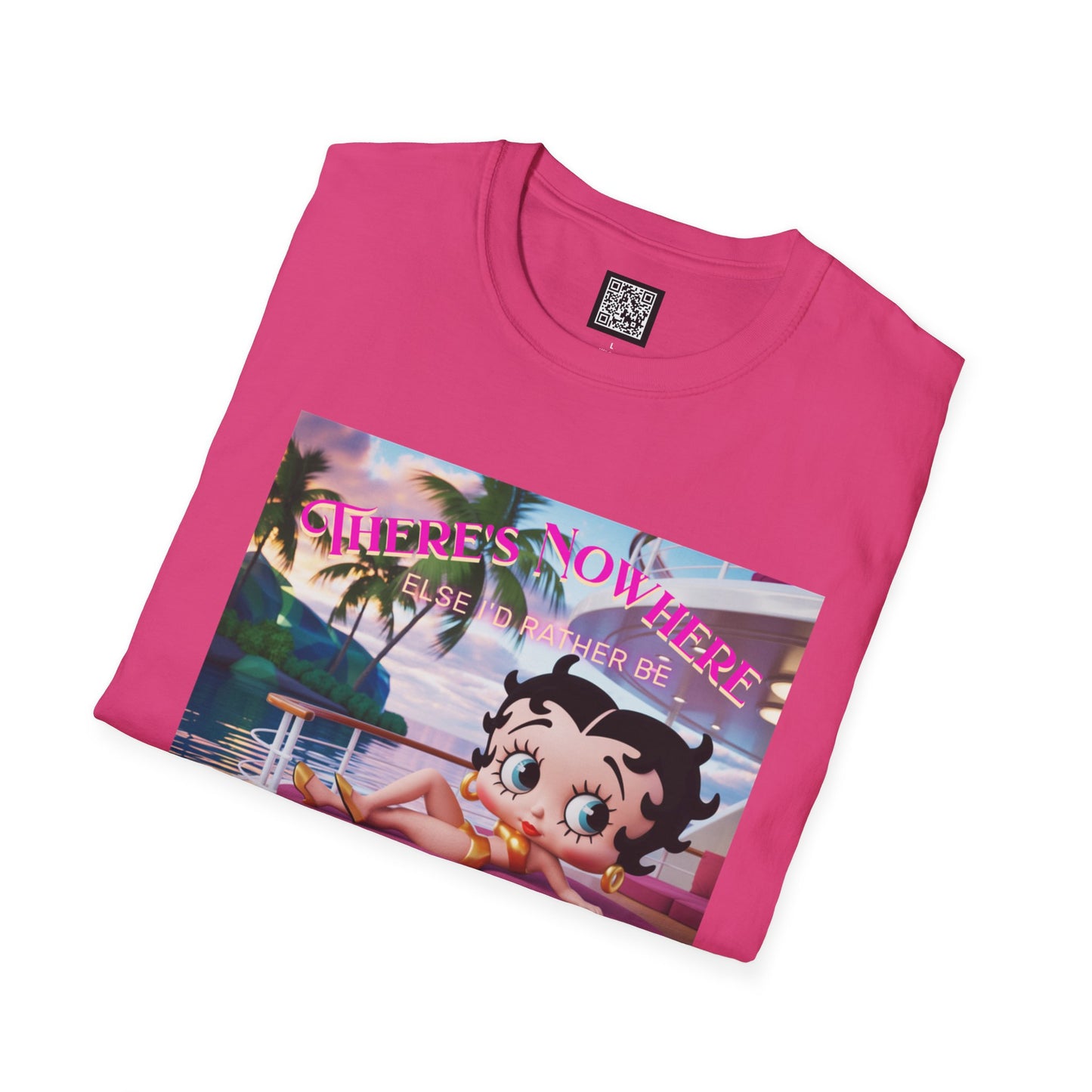 Betty Boop Tropical Unisex T-Shirt, Beach Lover Tee, Summer Vibes Shirt, Retro Cartoon Apparel, Gifts for Her, Fun Vacation Top