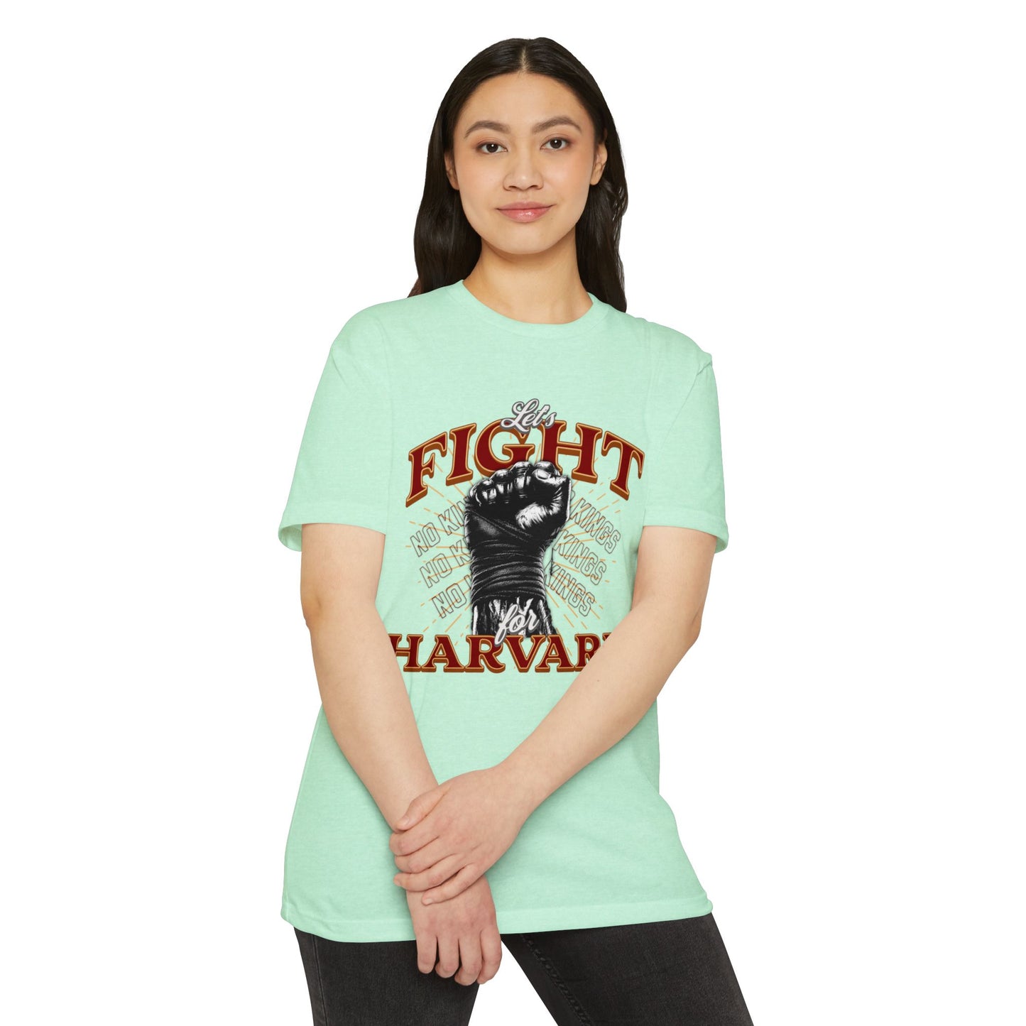 Empowering Fight for Hardvard University T-Shirt | Trump vs. Harvard T-Shirts, Spirit of Democracy, Standing with Hardvard Tee