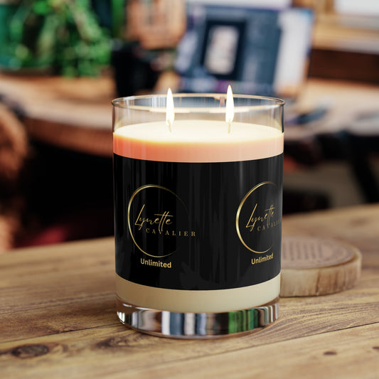 Lynette Cavalier's Seventh Avenue Scented Candle - Full Glass, 11oz, 65 Burn Hours, 100% Food Grade Soy Candle, Vegan Candle