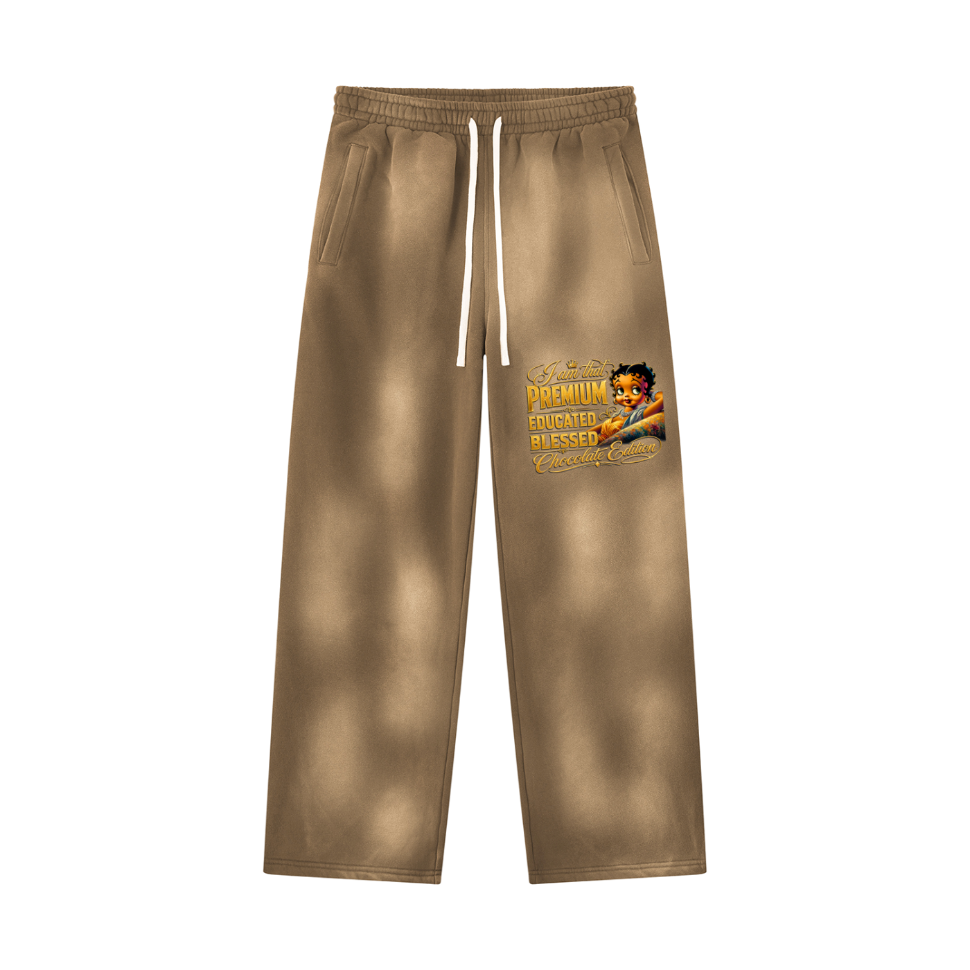 Unisex Sunfade Wide Leg Fleece Sweatpants
