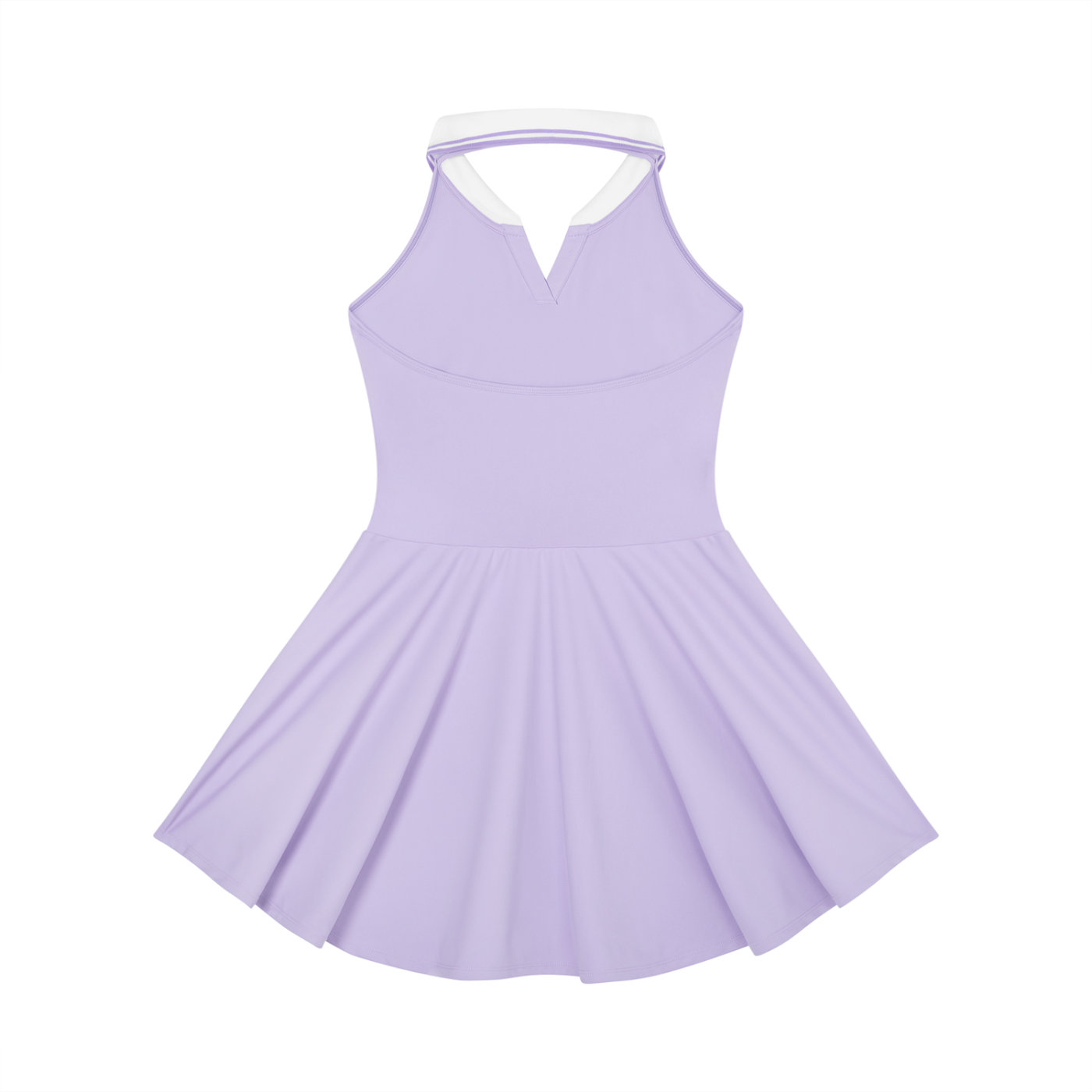 "Game, Set, Match" Women's Collared Halter A-Line Tennis Dress