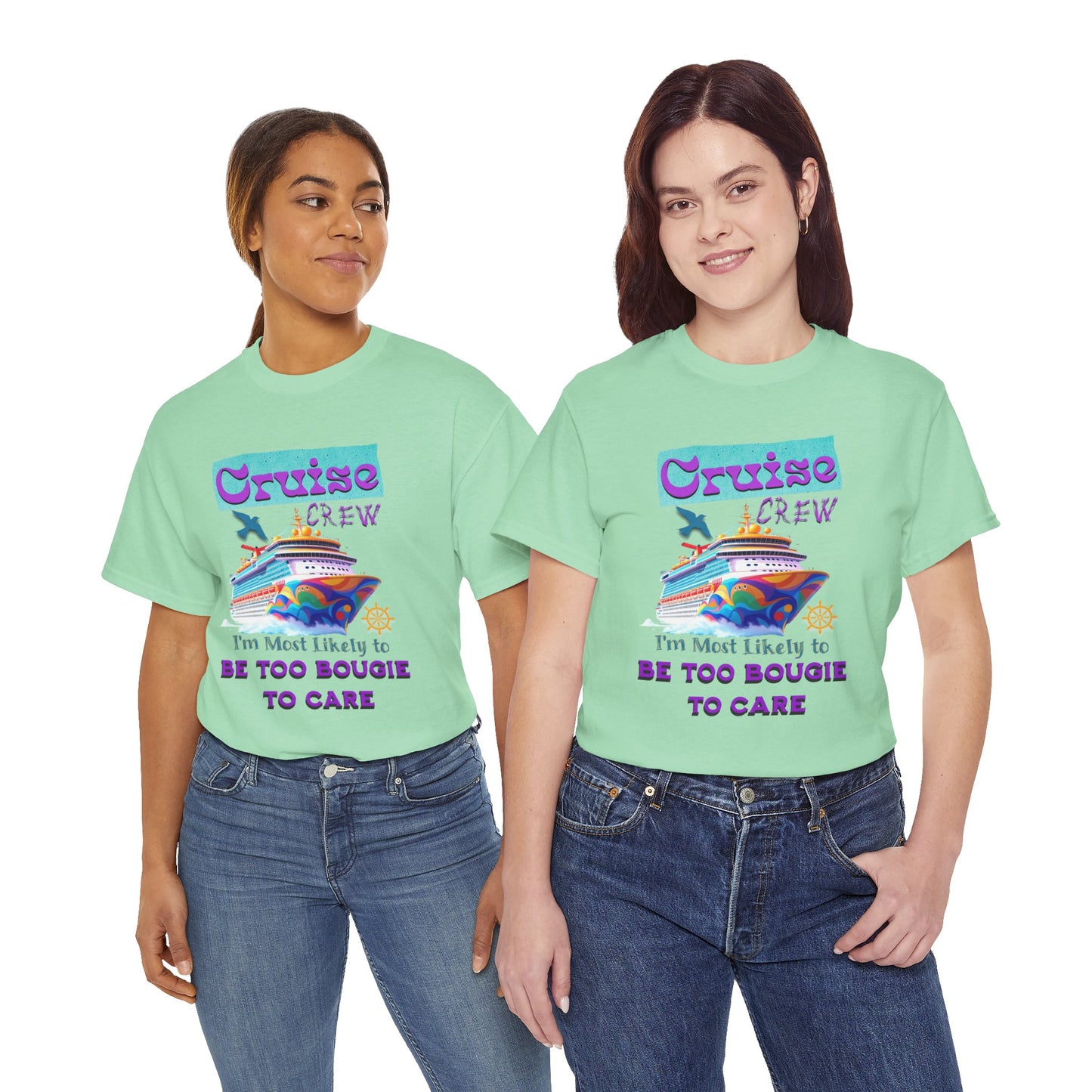Cruise Crew Tee: Be Too Bougie to Care, Vacation Outfits, Nautical Shirt, Travel Gift, Summer Apparel, T-Shirt for the Bougie One