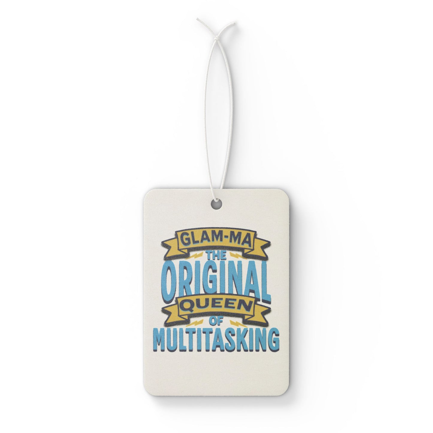 Glam-Ma Original Queen of Multitasking Car Air Freshener - Fun Gift for Grandmas and Moms,