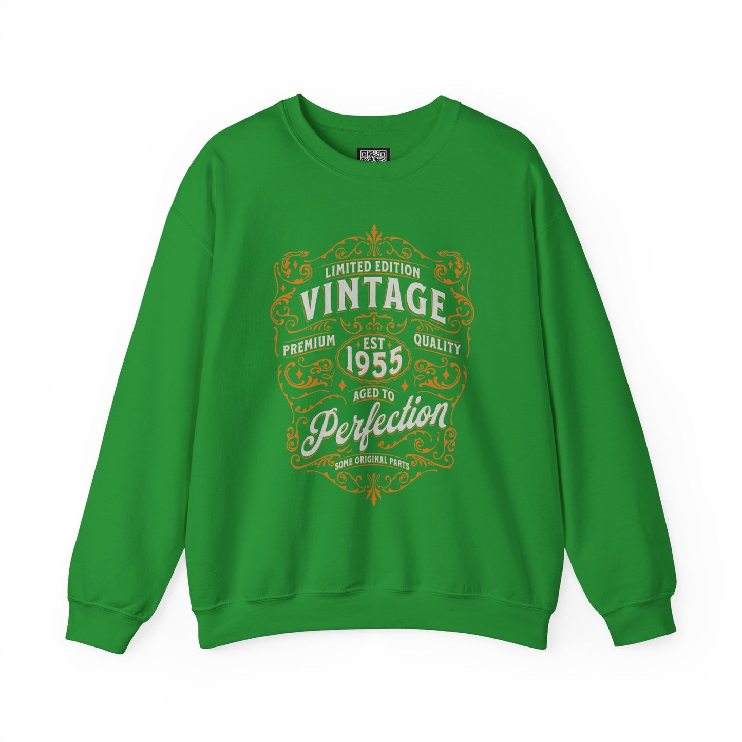 Personalized Vintage Perfection Crewneck Sweatshirt – Retro Graphic Pullover Shirt