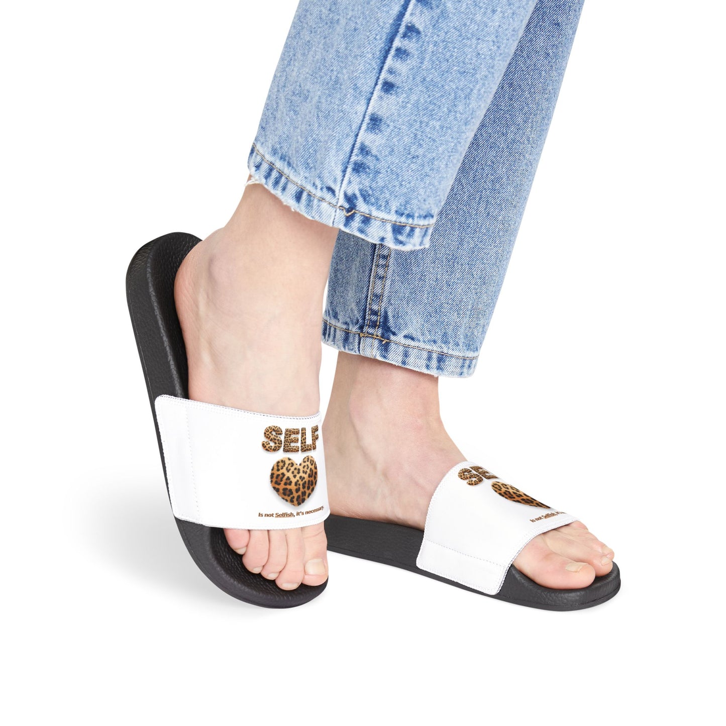 Women's Removable-Strap Sandals, "Self-Love" themed Sandals