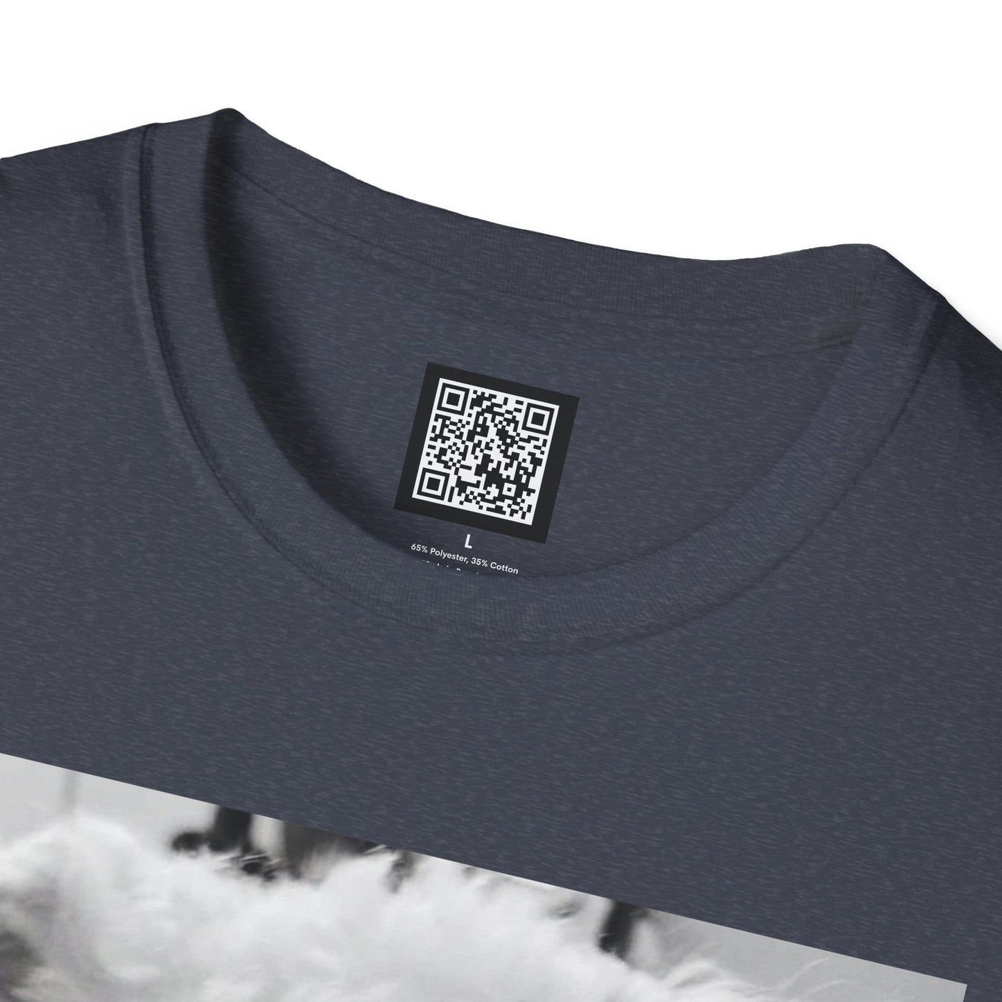 Personalized Smoking Puppy Photo T-Shirt — Retro Black & White Cute Dog Graphic Tee