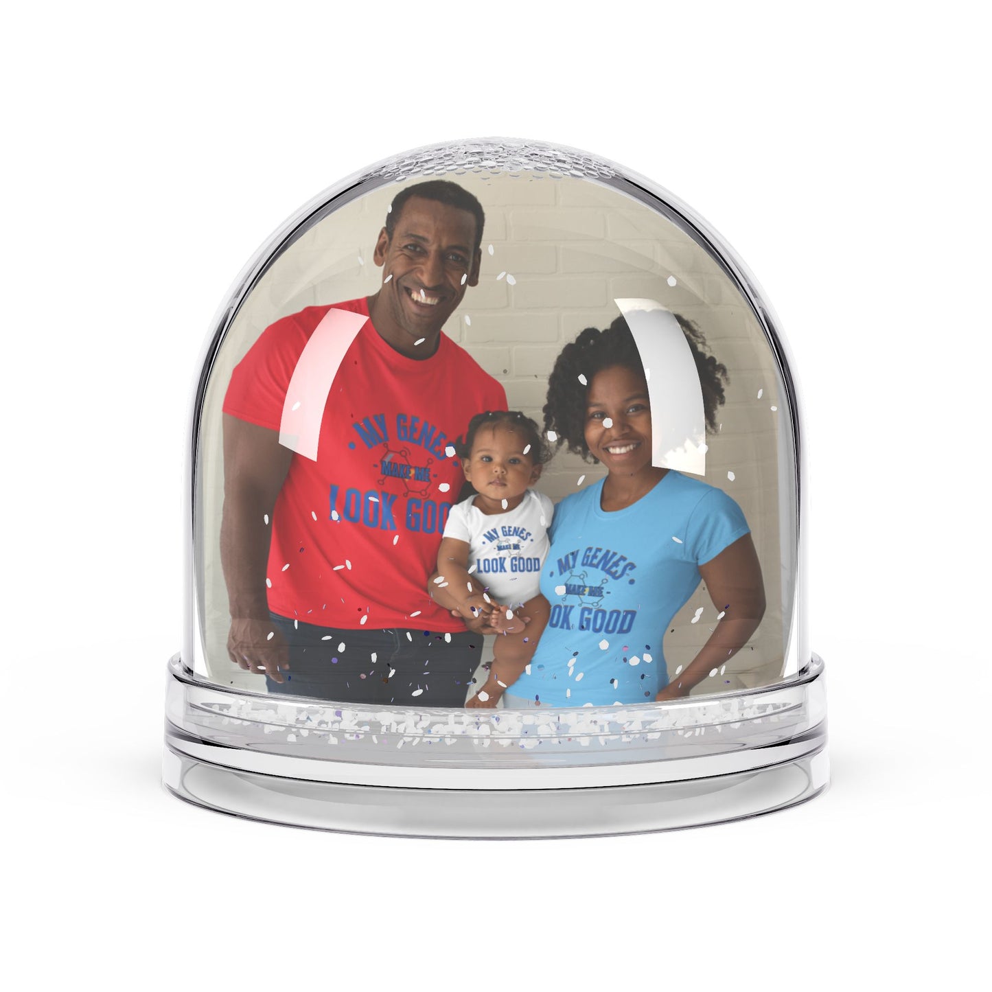Personalized Snow Globe Keepsake, Family Memories, Holiday Decor, Custom Photo Globe, Unique Gift, Winter Wonderland Decoration