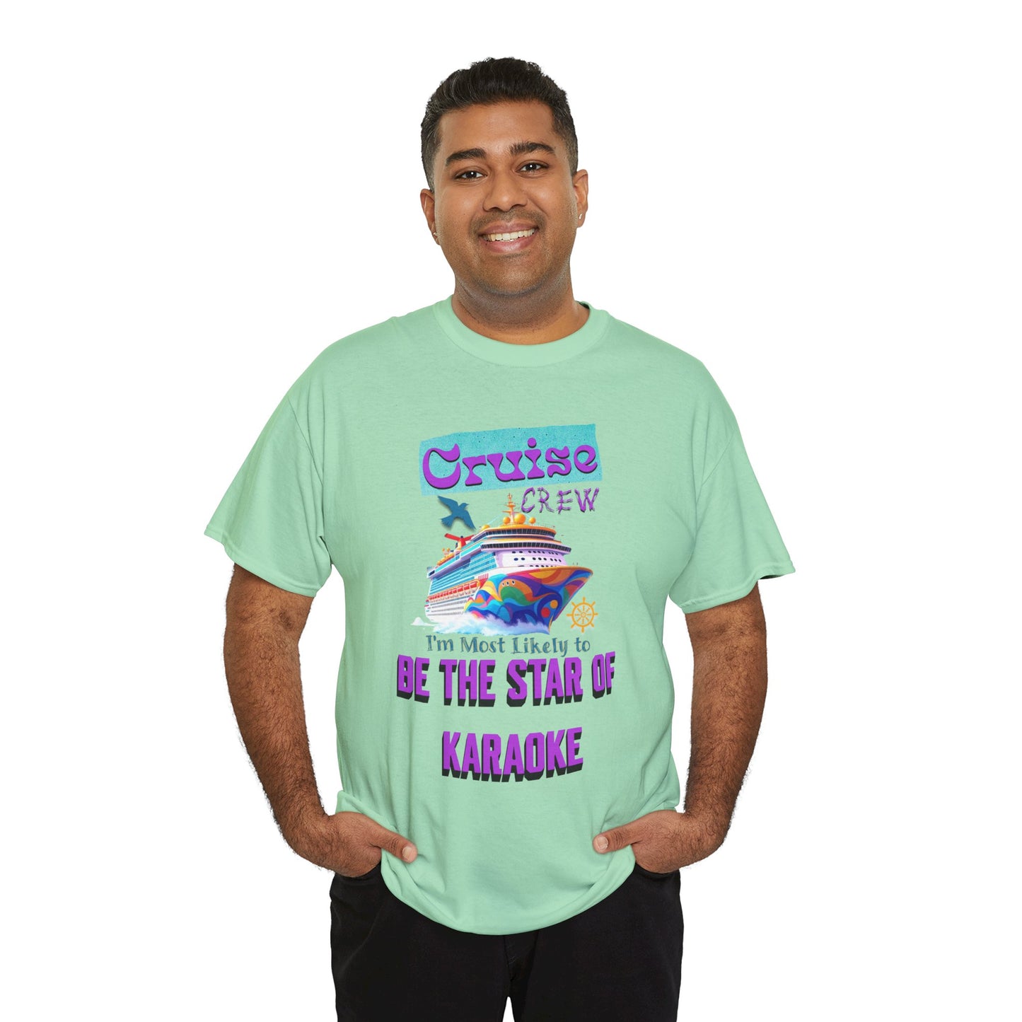 Cruising Karaoke Unisex Tee - Fun Cruise Travel Shirt, Cruise Vacation Outfit, Cruise Summer Party Gear, Gift for Cruise Lovers, Funny Shirt