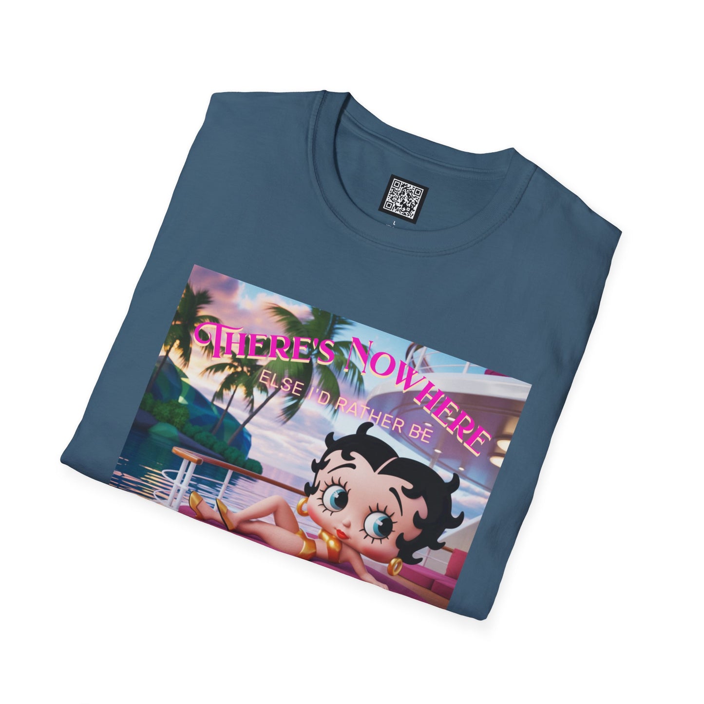 Betty Boop Tropical Unisex T-Shirt, Beach Lover Tee, Summer Vibes Shirt, Retro Cartoon Apparel, Gifts for Her, Fun Vacation Top