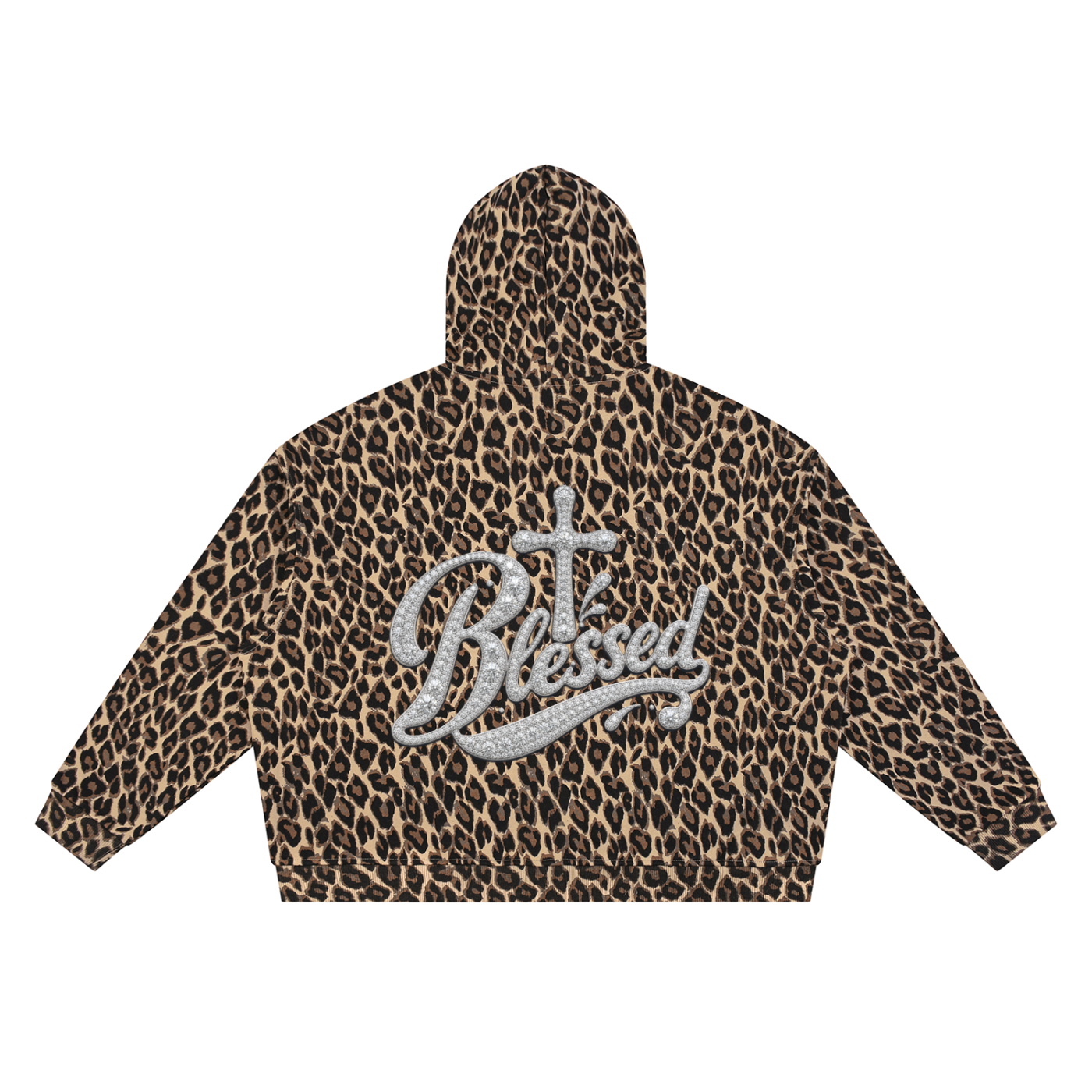 Unisex Leopard Full Zip Hoodie