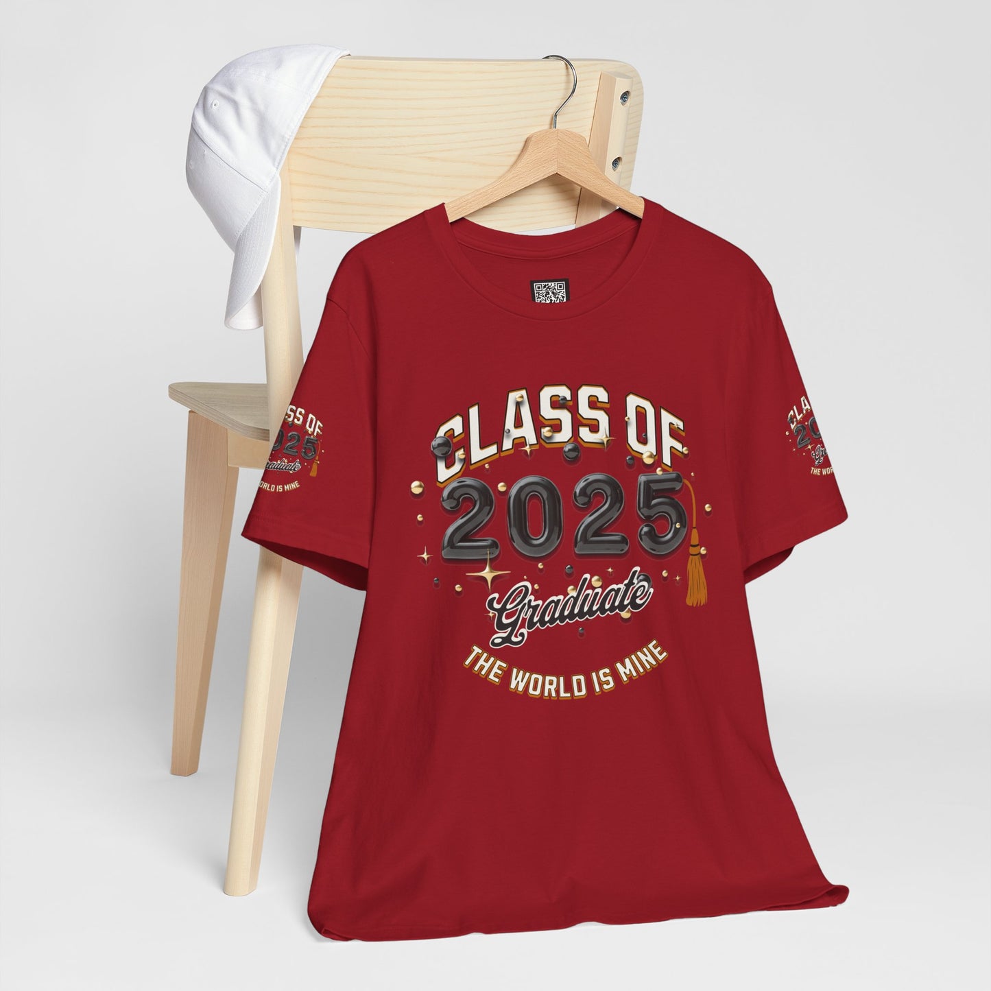 2025 Graduate Unisex Jersey Tee, Class of 2025 Graduation Shirt, Graduation Pride for 2025T-Shirts, The World is Mine Tees
