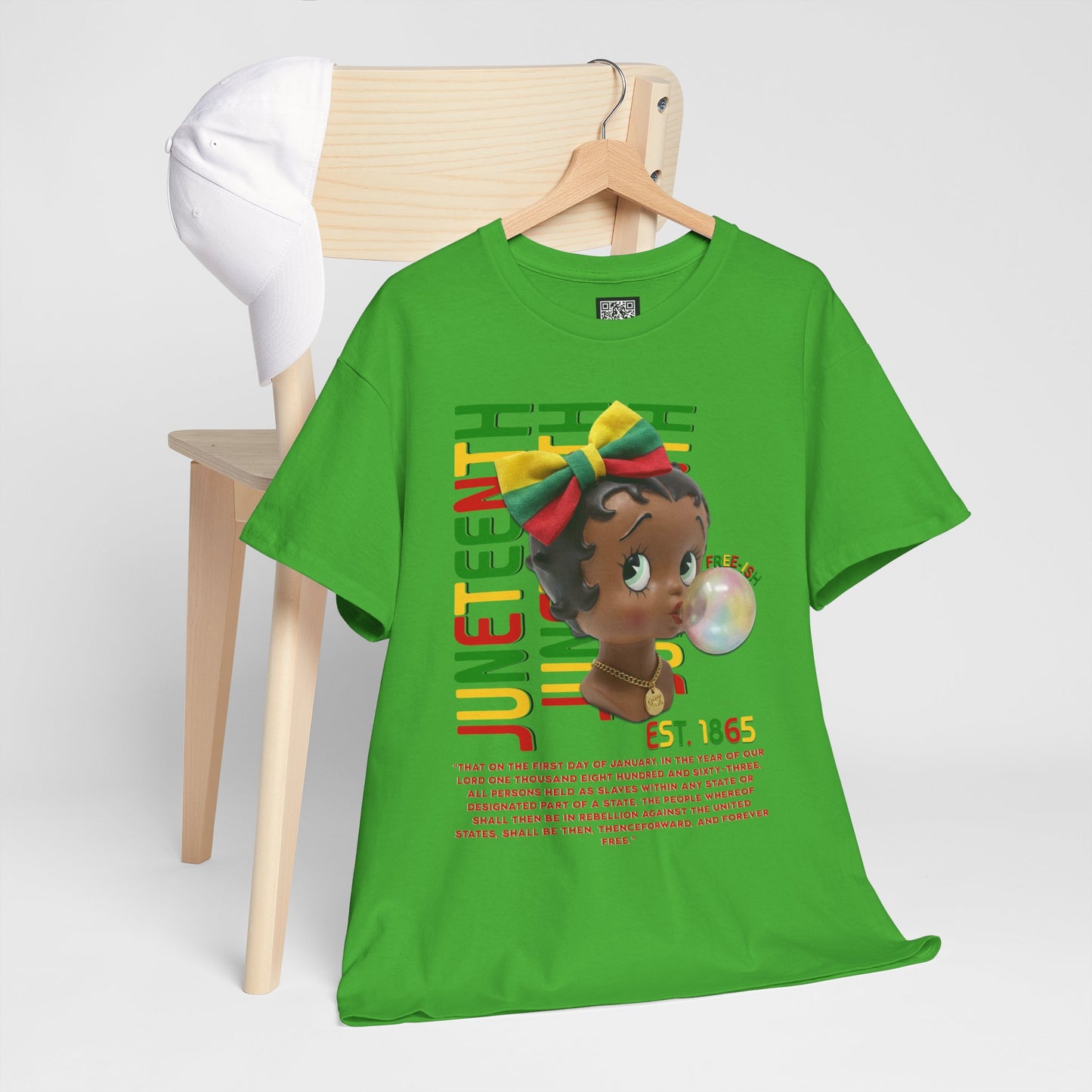 Juneteenth Betty Boop Graphic Tee — "Juneteenth Est. 1865" Celebration T-Shirt