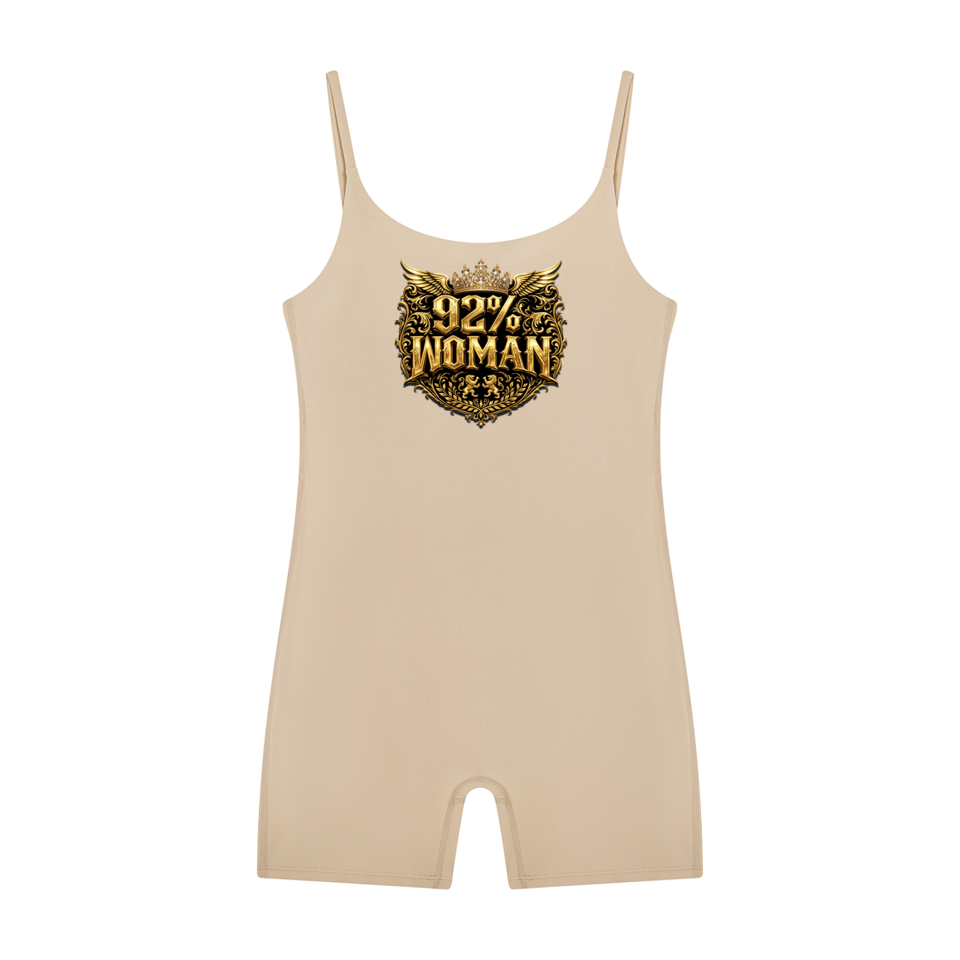 92% Woman – Women's Graphic Yoga Romper Unitard