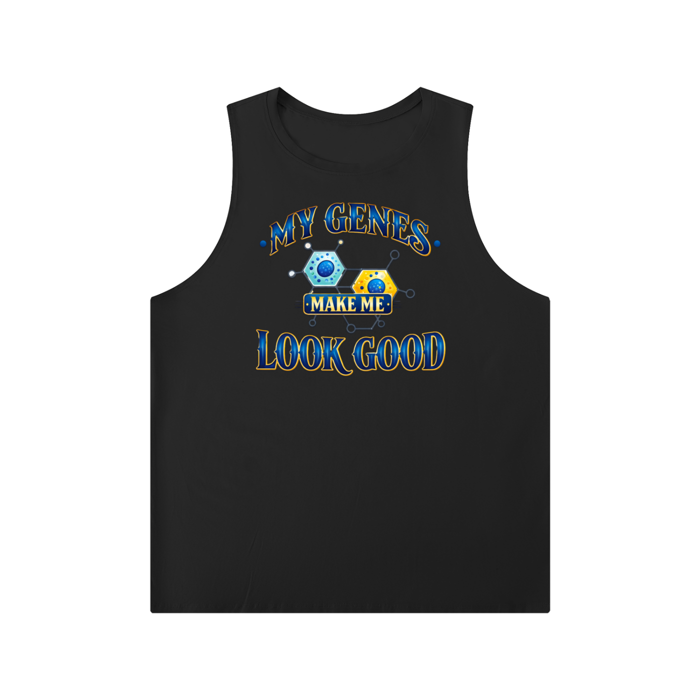 Men's Solid Color Crewneck Tank Top