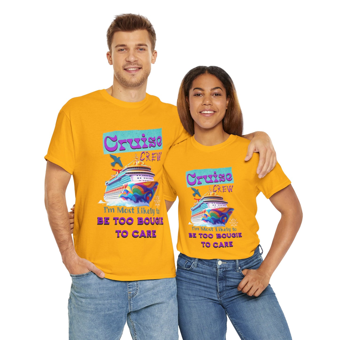 Cruise Crew Tee: Be Too Bougie to Care, Vacation Outfits, Nautical Shirt, Travel Gift, Summer Apparel, T-Shirt for the Bougie One