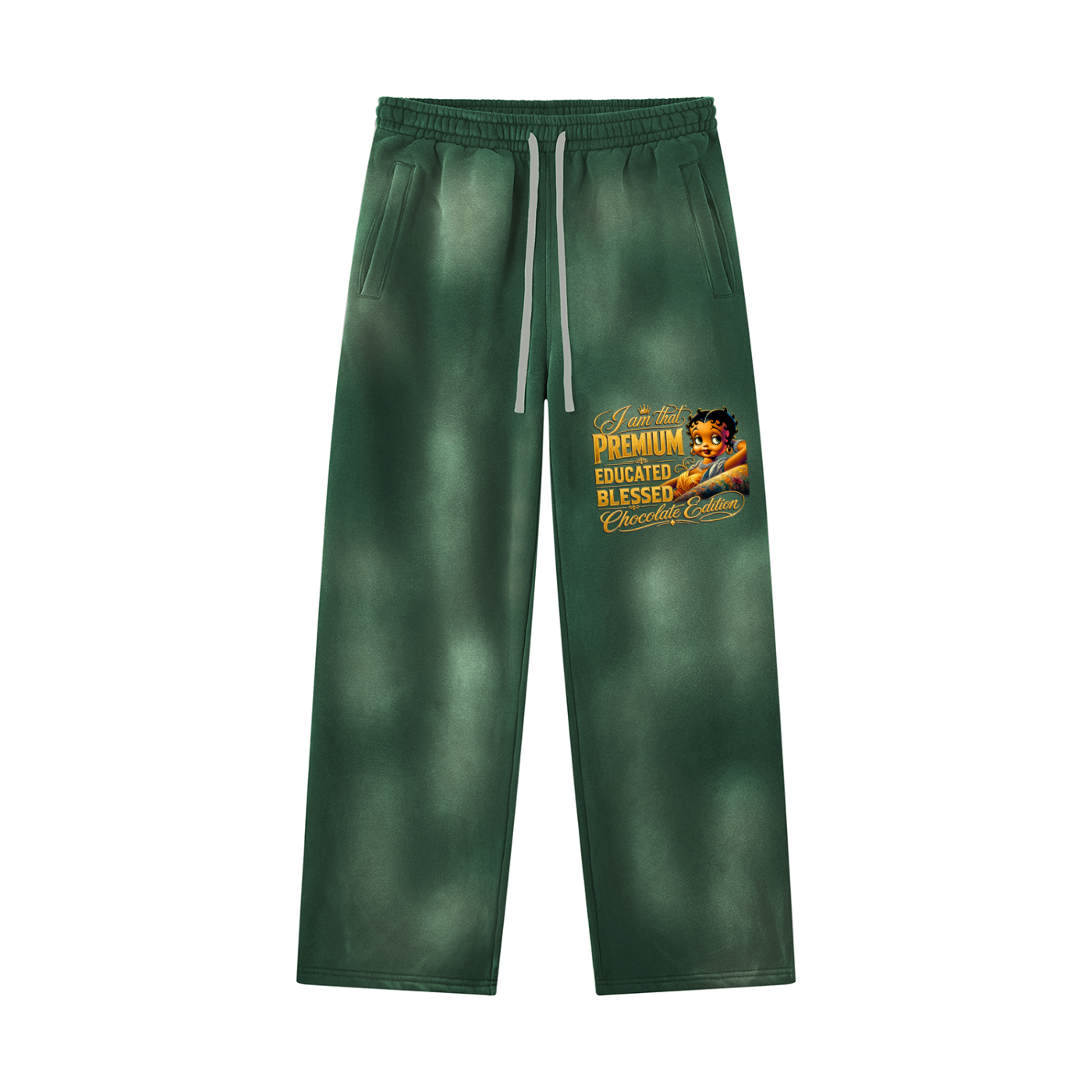 Unisex Sunfade Wide Leg Fleece Sweatpants