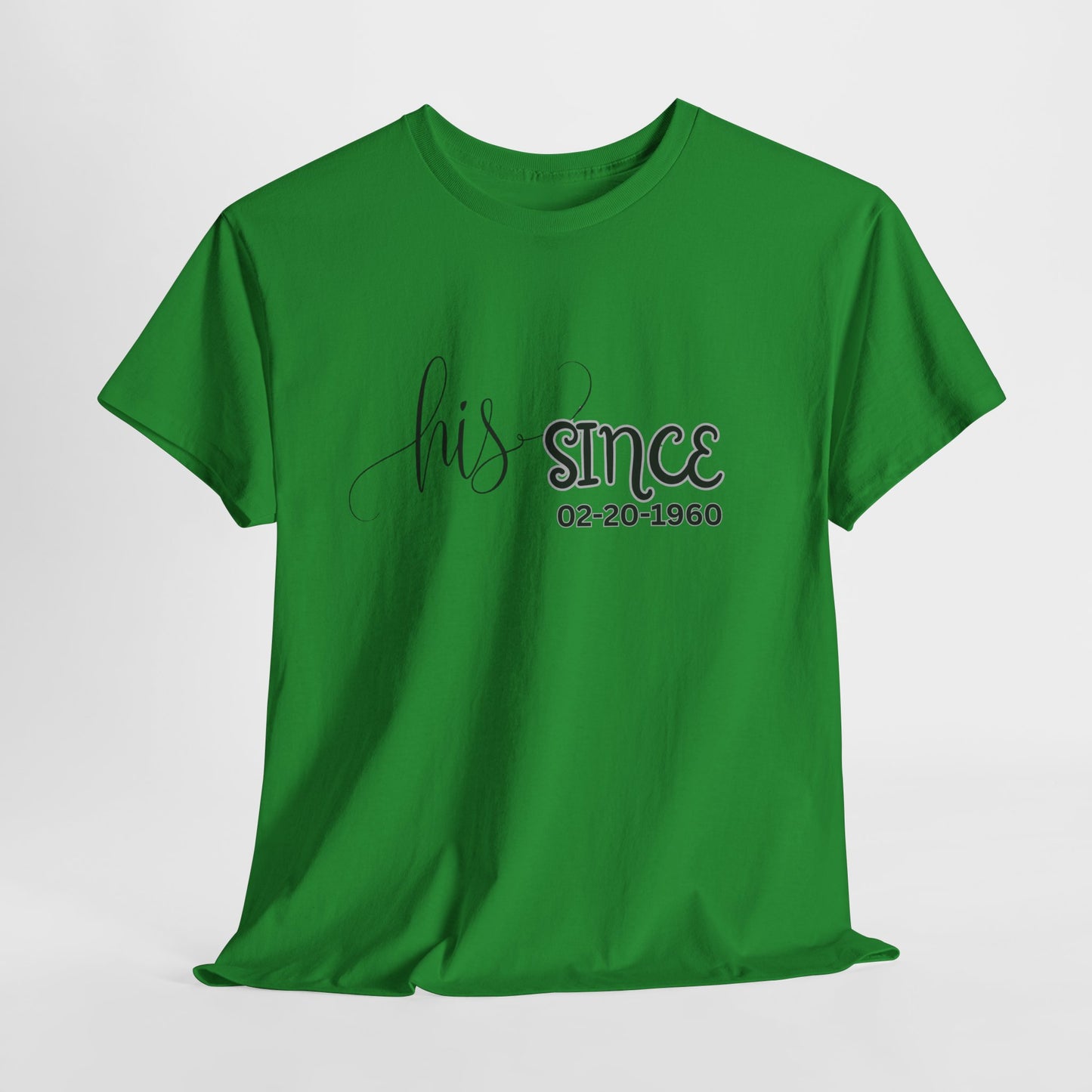 Personalized His and Hers Valentine T-Shirts, Custom Valentine T-Shirts, Unisex Valentine T-Shirts, T-Shirts for Couples, (Hers Solid Separately)