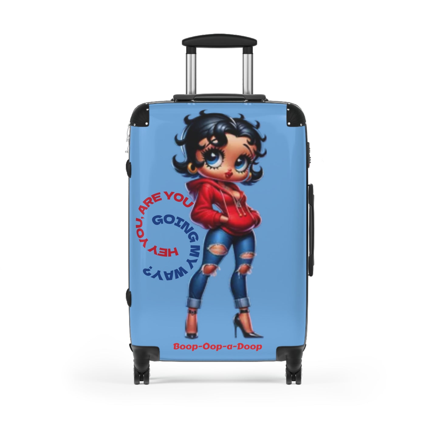 Chic Travel Suitcase with Trendy Betty Boop Cartoon Design, Durable Luggage for Fashion Lovers, Perfect Gift for Travelers, Weekend Getaways