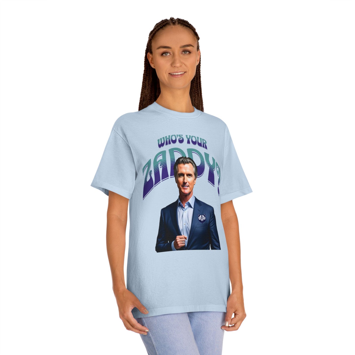 Who's Your Daddy? Funny Classic Tee, Funny Zaddy Gift, Gavon Newsome Tee Shirt, Dad Humor Apparel, Trendy Gavon T-Shirt, Political Tees