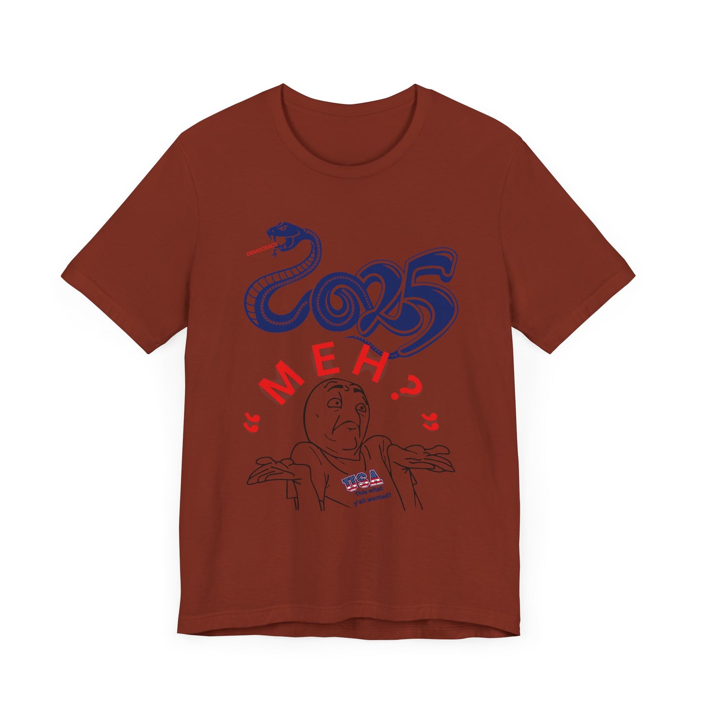 2025 "Meh" T-Shirt Unisex Jersey Short Sleeve Tee, Funny 2025 T-Shirt, New Year's T-Shirt, 92% Black Women, Black Girl Magic,