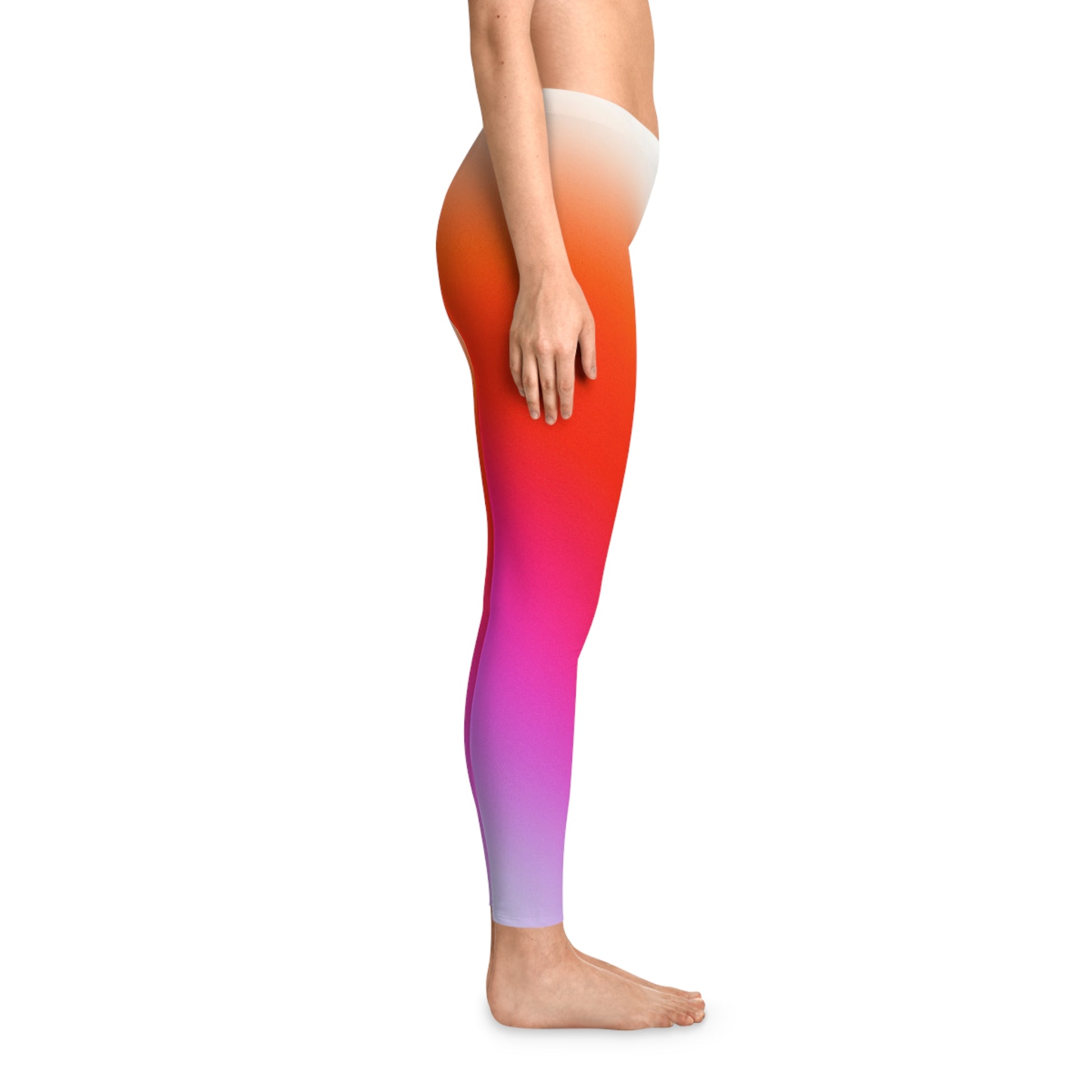 Vibrant Gradient Leggings, Yoga Pants, Athletic Wear, Comfortable Activewear, Gradient Fashion Leggings, Activewear Apparel for Women