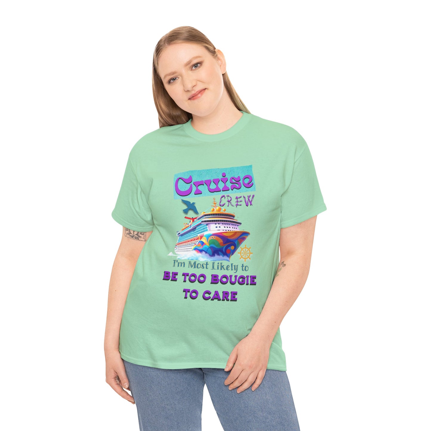 Cruise Crew Tee: Be Too Bougie to Care, Vacation Outfits, Nautical Shirt, Travel Gift, Summer Apparel, T-Shirt for the Bougie One