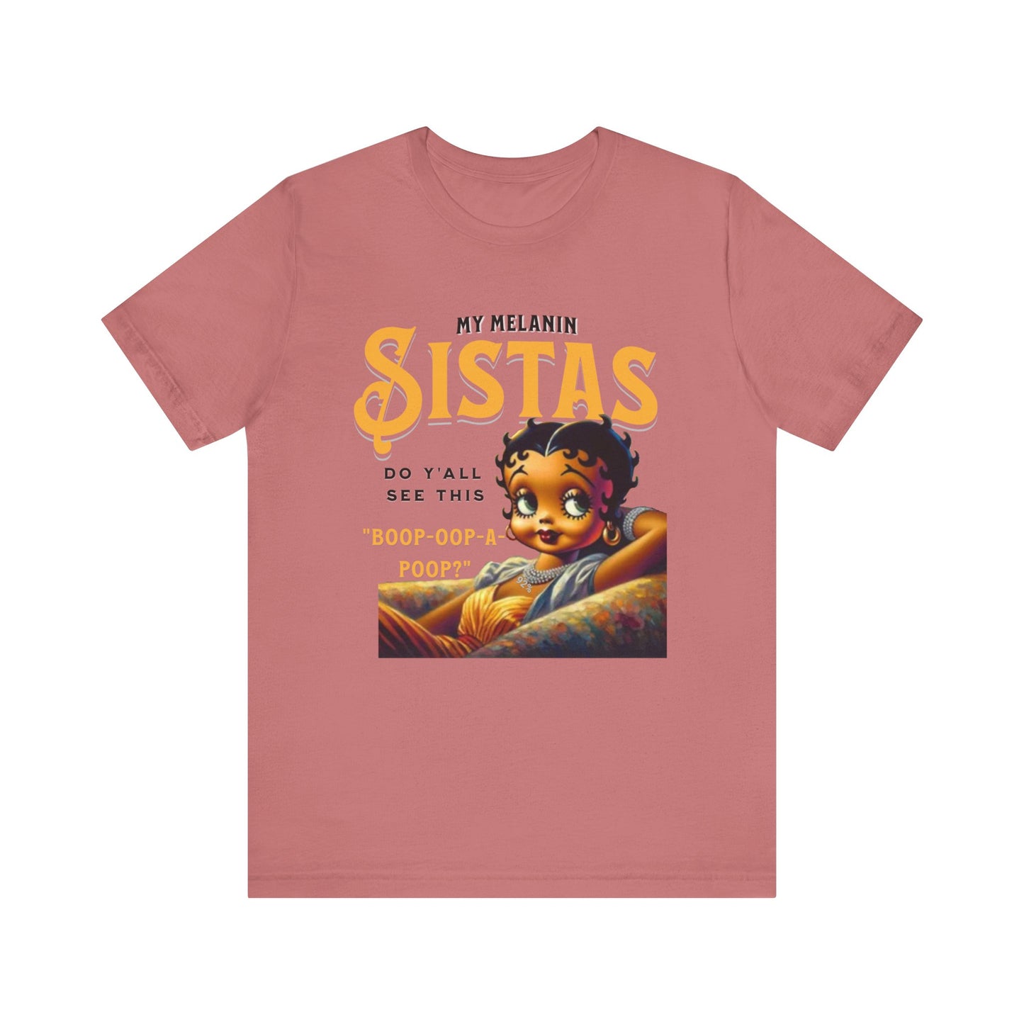 Melanin Betty Boop, 92% Black Woman Shirt, Black Girl Magic Tees, Black Culture T-Shirts, Humorous Betty Boop Shirts, Betty Boop T-Shirts
