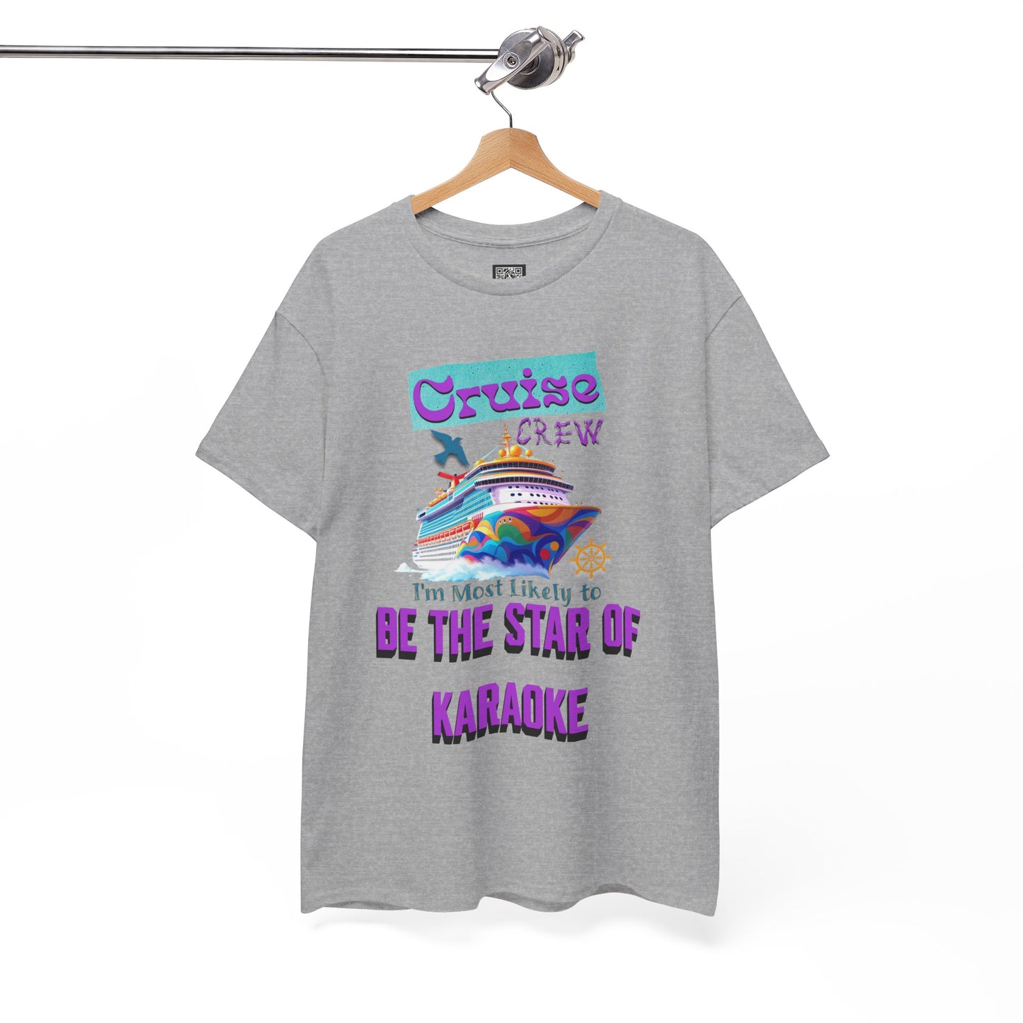 Cruising Karaoke Unisex Tee - Fun Cruise Travel Shirt, Cruise Vacation Outfit, Cruise Summer Party Gear, Gift for Cruise Lovers, Funny Shirt