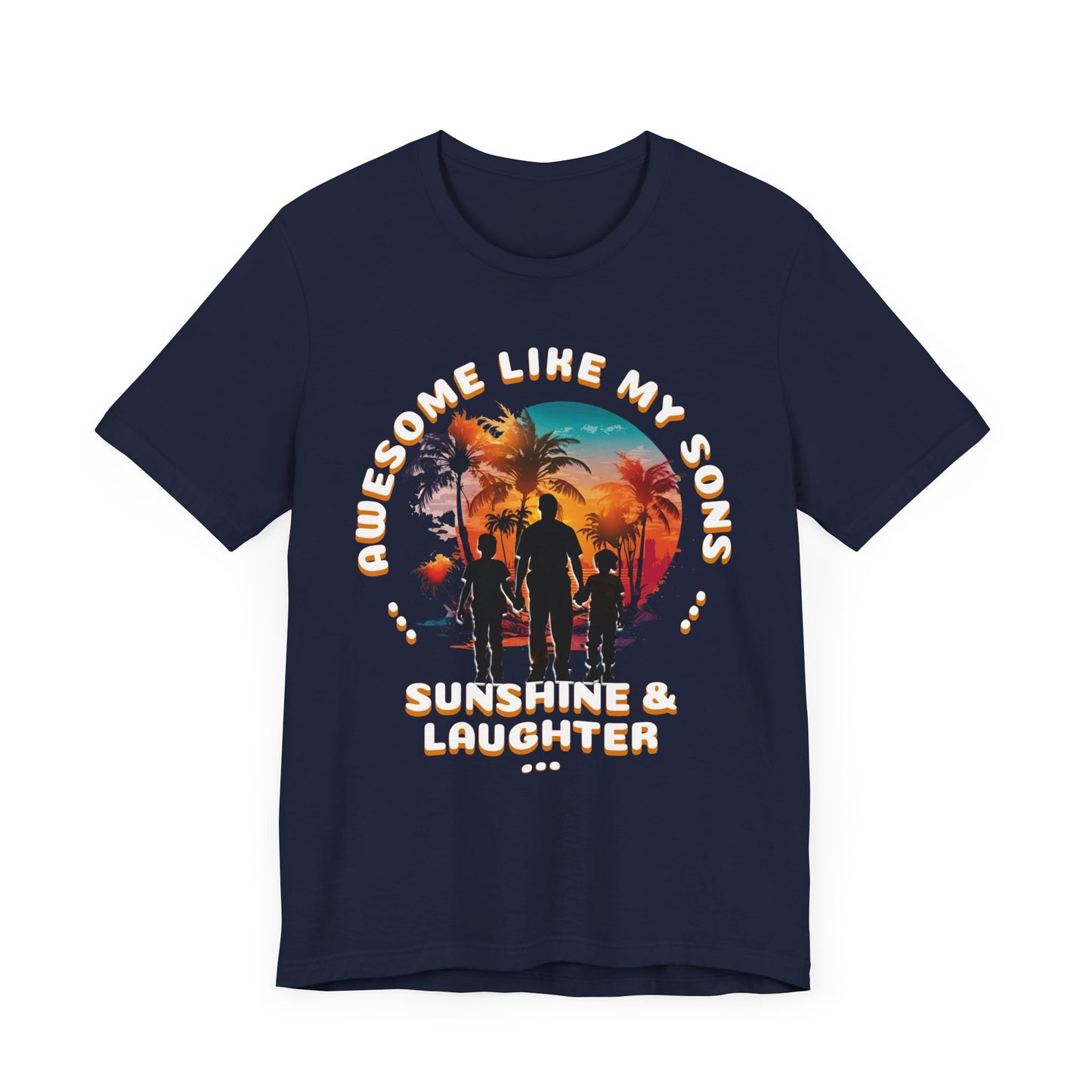 Sunshine & Laughter Tee - Unisex Jersey Short Sleeve Shirt, Gift for Parents, Summer Vibe T-Shirt, Family Trip Shirt, Vacation Apparel