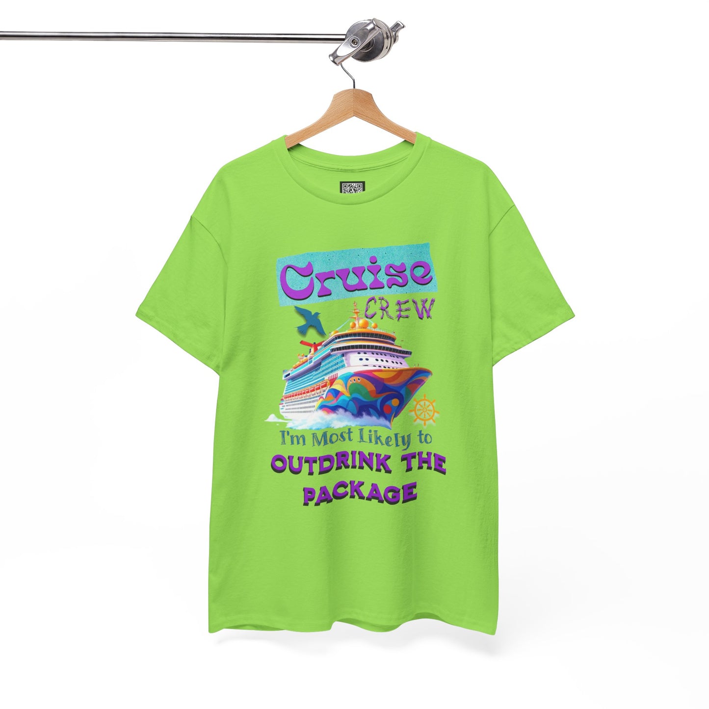Cruise Crew Outdrink Package Tee | Fun Vacation T-Shirt | Perfect for Summer, Group Trips, Gifts, Drink Package T-Shirt for Cruise