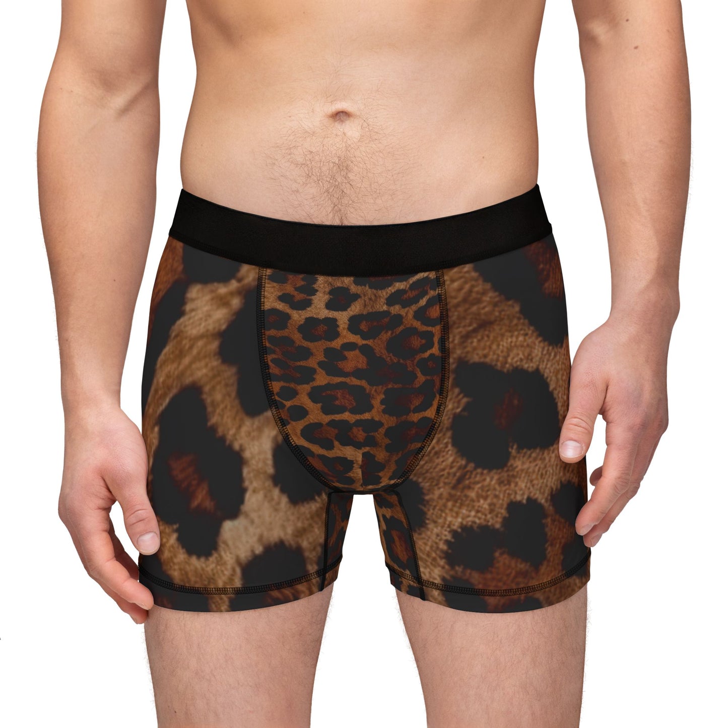 Wild Safari Men's Boxers, Animal Print Underwear, Leopard Print Fashionable Loungewear, Birthday Gift for Him, Comfortable Everyday Essentials