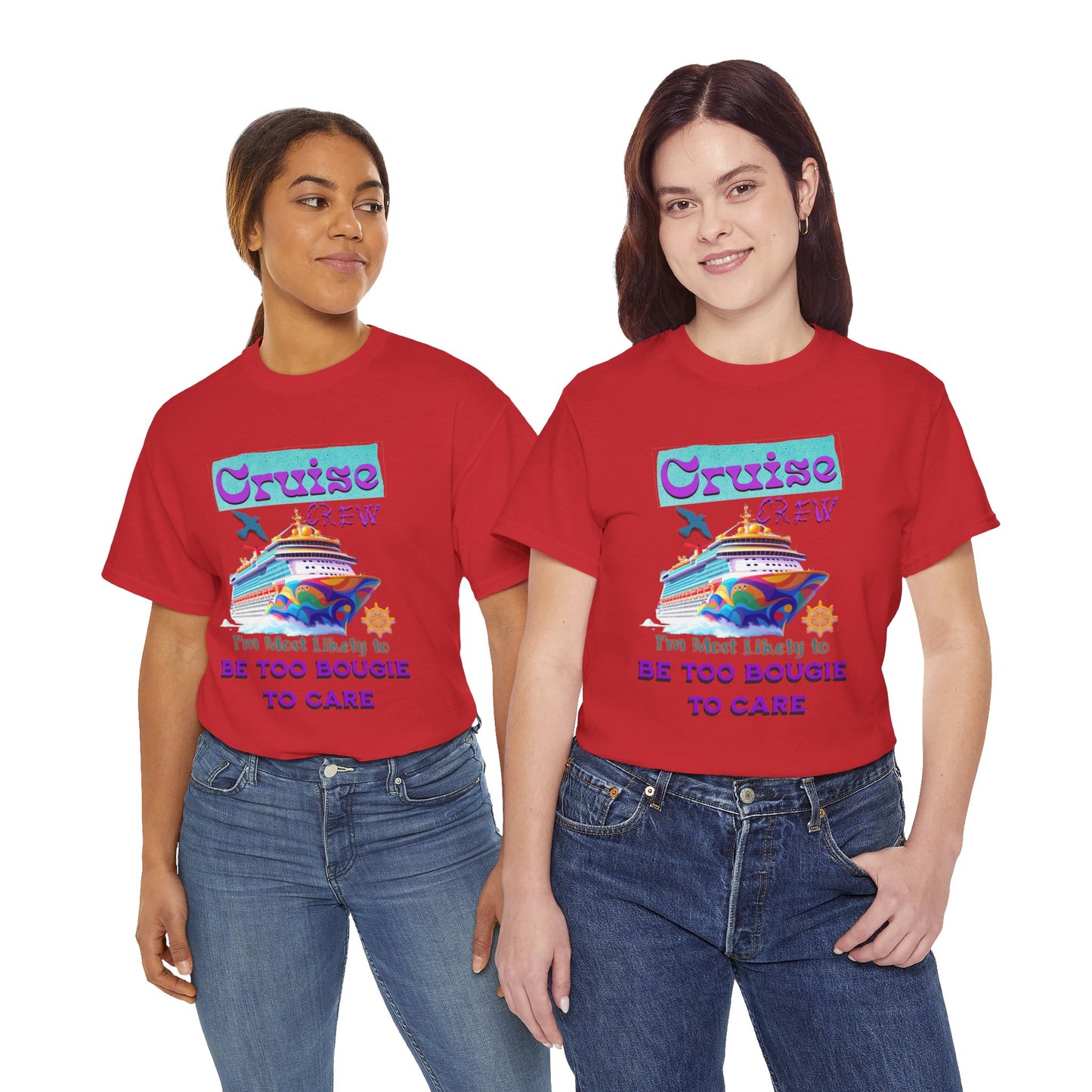 Cruise Crew Tee: Be Too Bougie to Care, Vacation Outfits, Nautical Shirt, Travel Gift, Summer Apparel, T-Shirt for the Bougie One